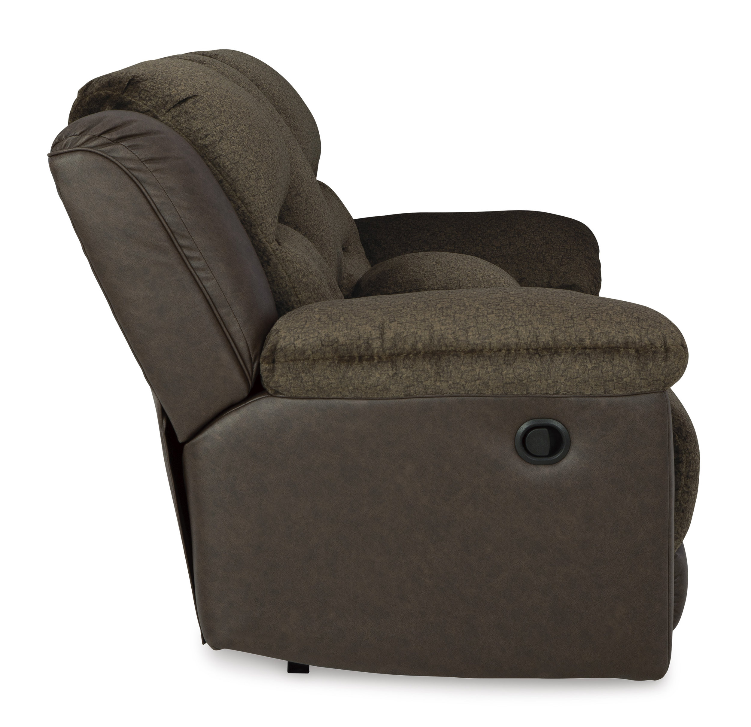Dorman Faux Leather Reclining Loveseat w/Console