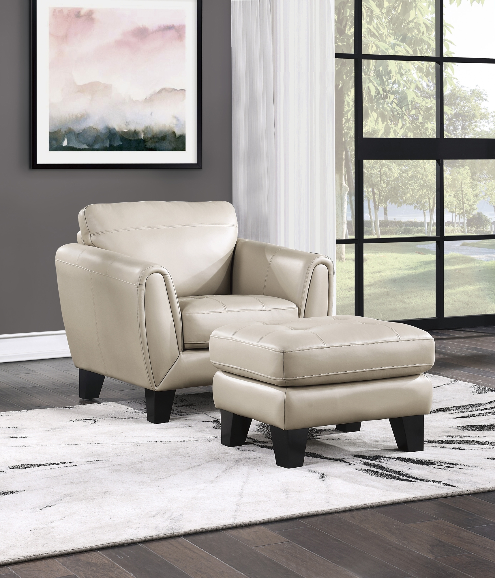 Spivey Leather/Leatherette Living Room Set
