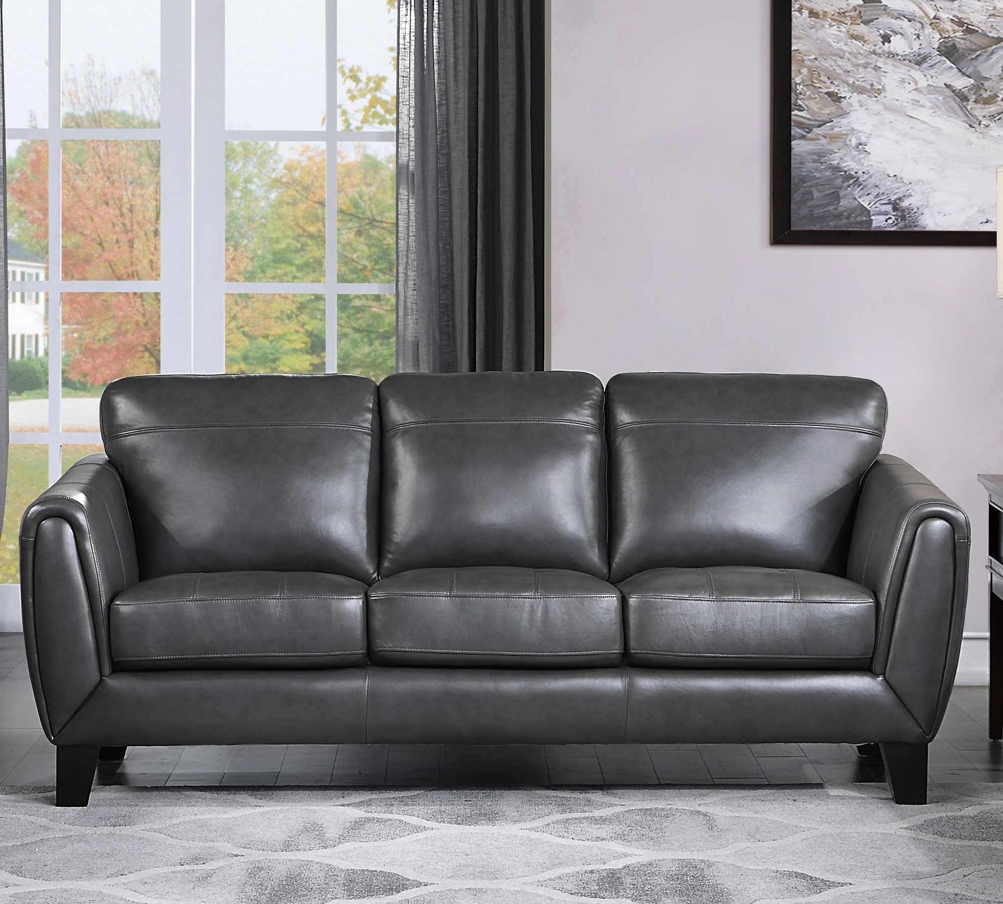 Spivey Leather/Leatherette Living Room Set