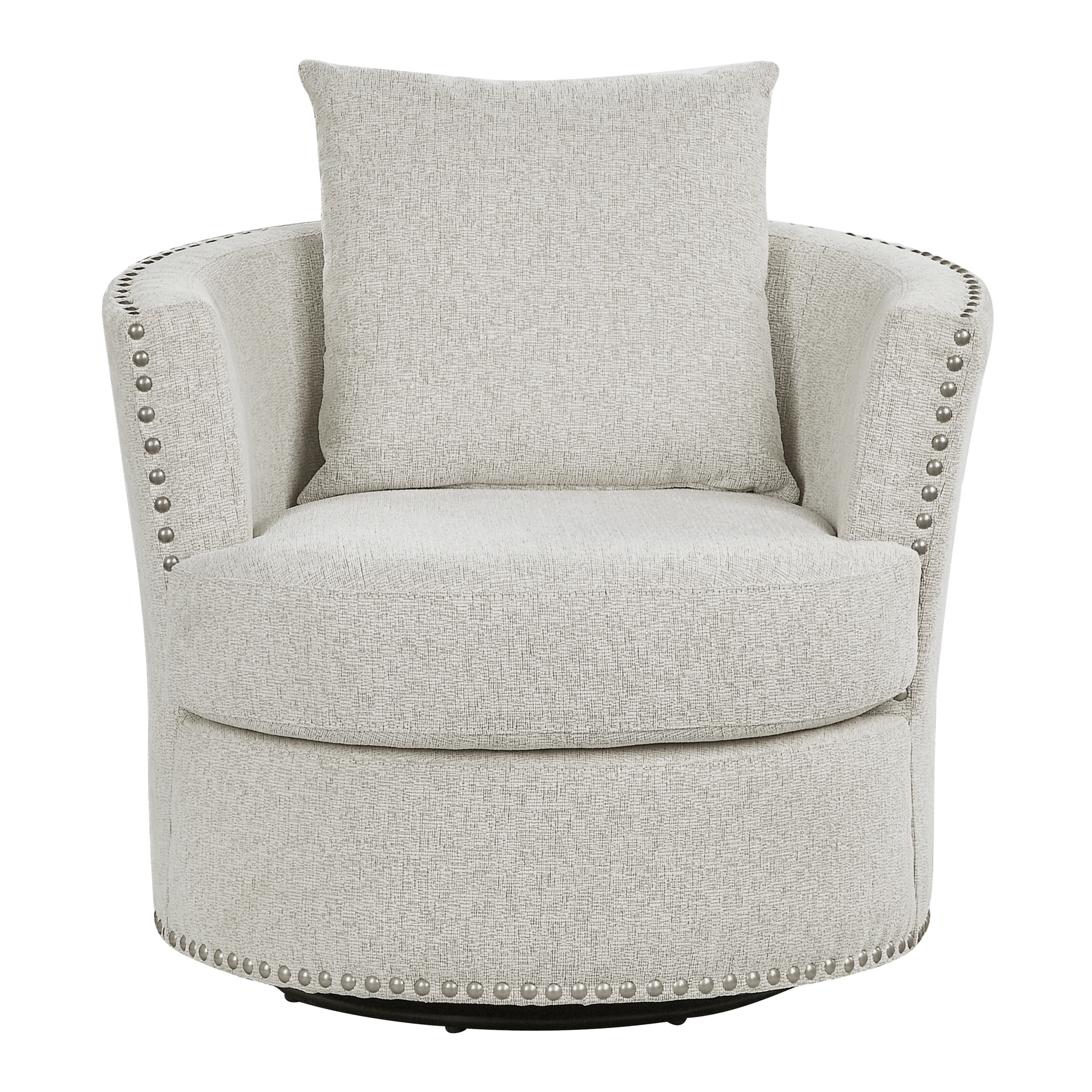 Morelia Chenille Fabric Swivel Chair
