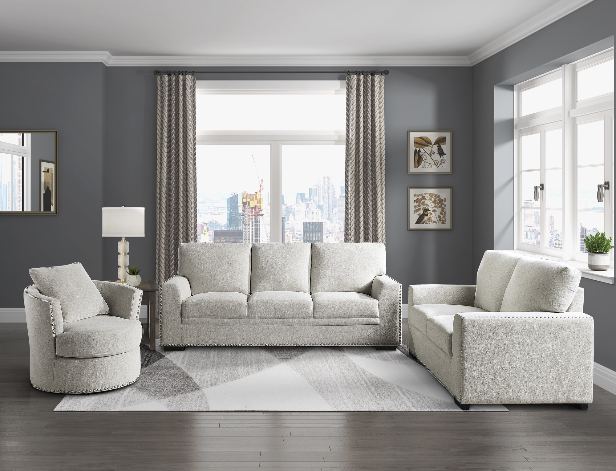 Morelia Fabric Living Room Set
