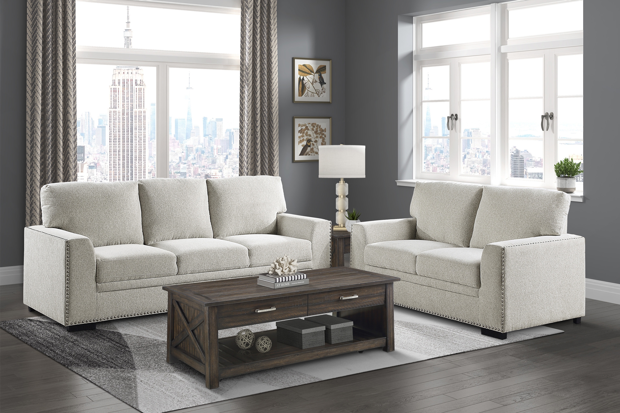 Morelia Fabric Living Room Set