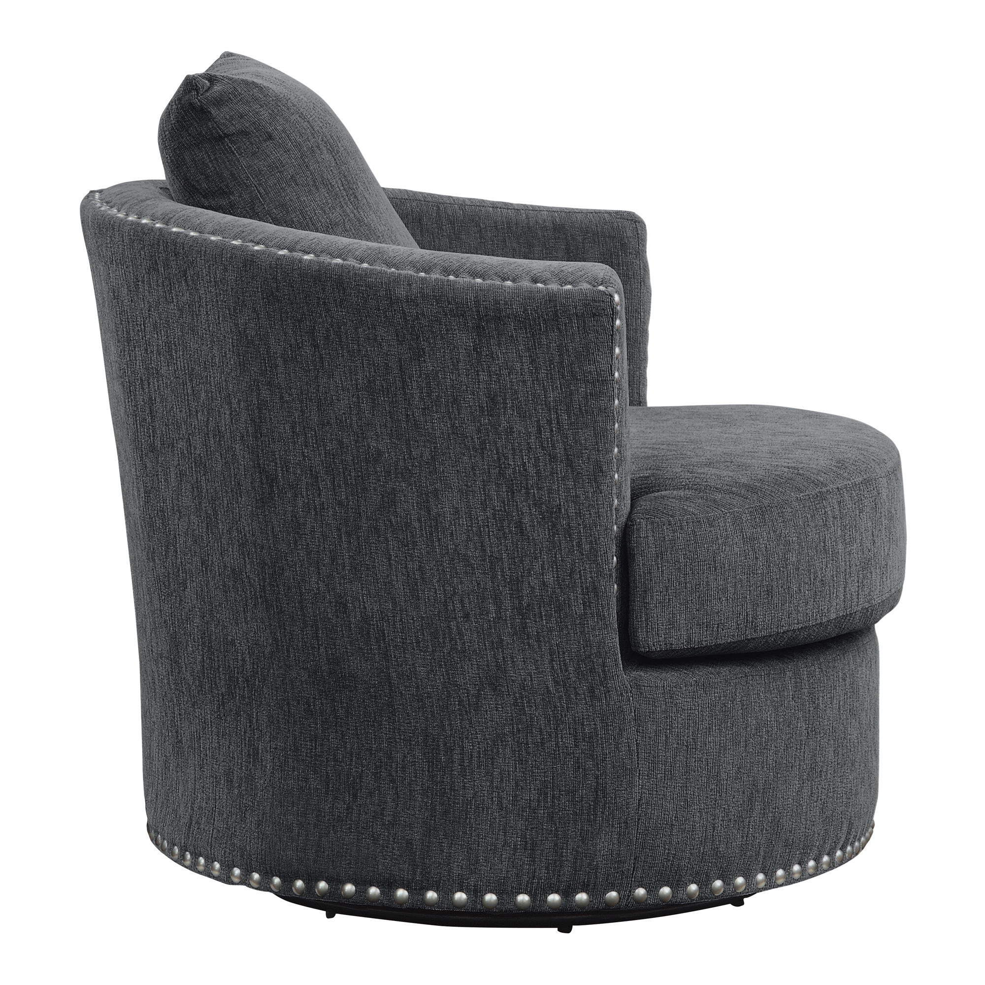 Morelia Chenille Fabric Swivel Chair