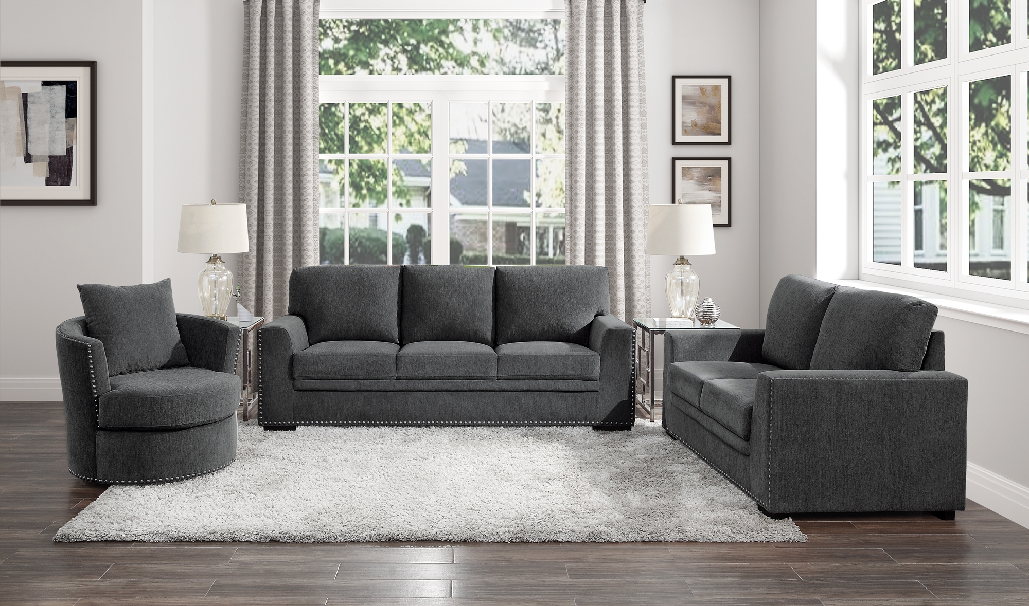 Morelia Fabric Living Room Set