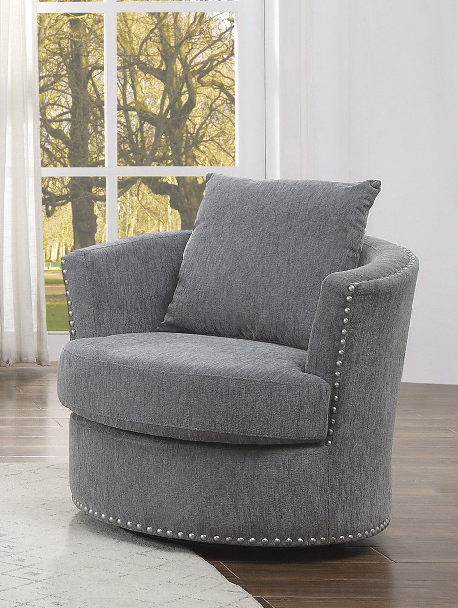 Morelia Fabric Swivel Chair