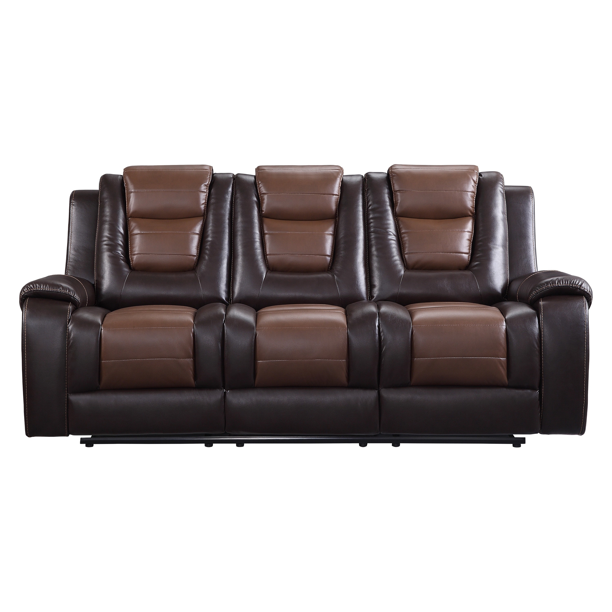 Briscoe Leatherette Double Reclining Sofa