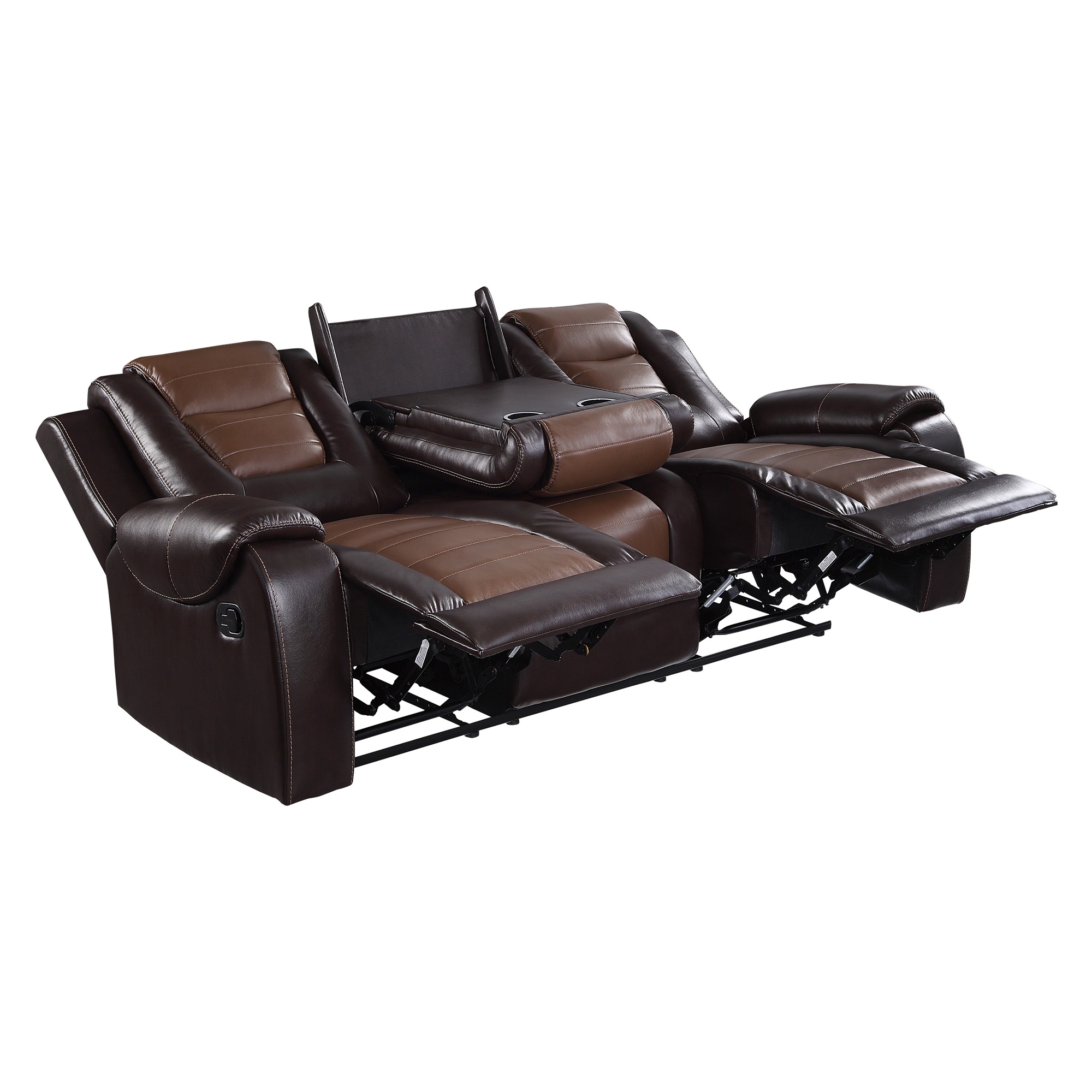 Briscoe Leatherette Double Reclining Sofa