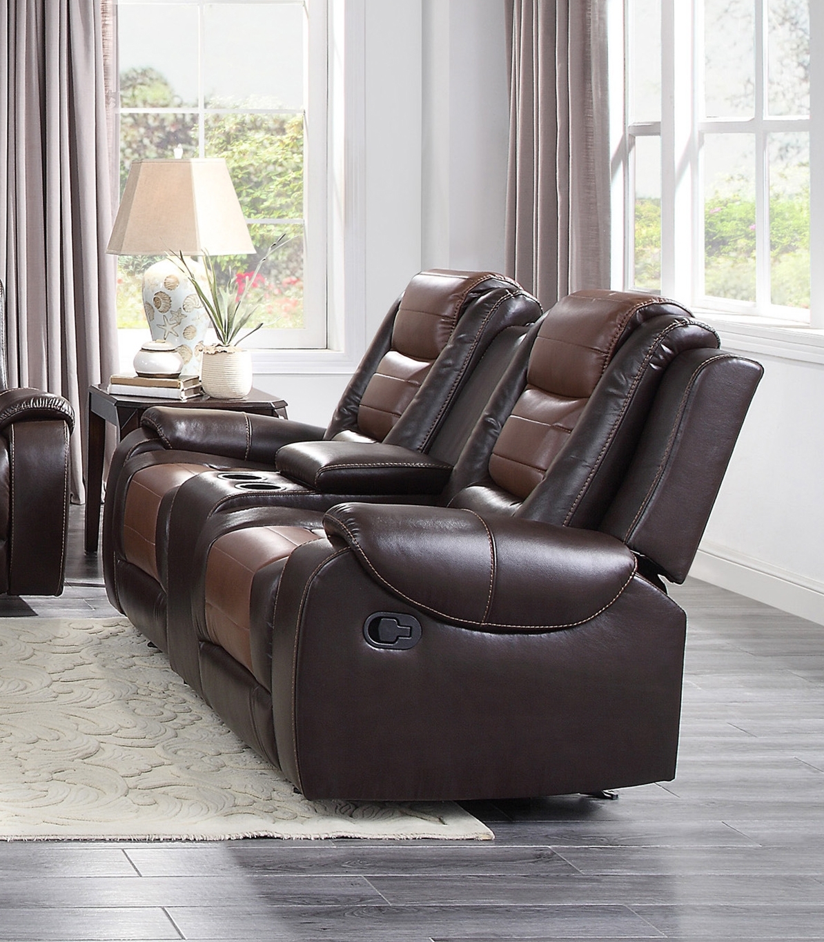 Briscoe Leatherette Reclining Living Room Set