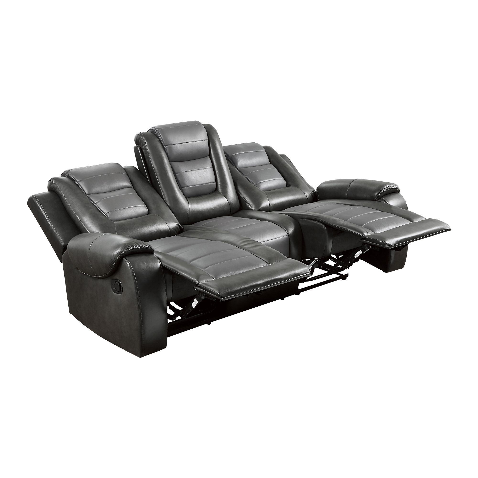 Briscoe Leatherette Double Reclining Sofa