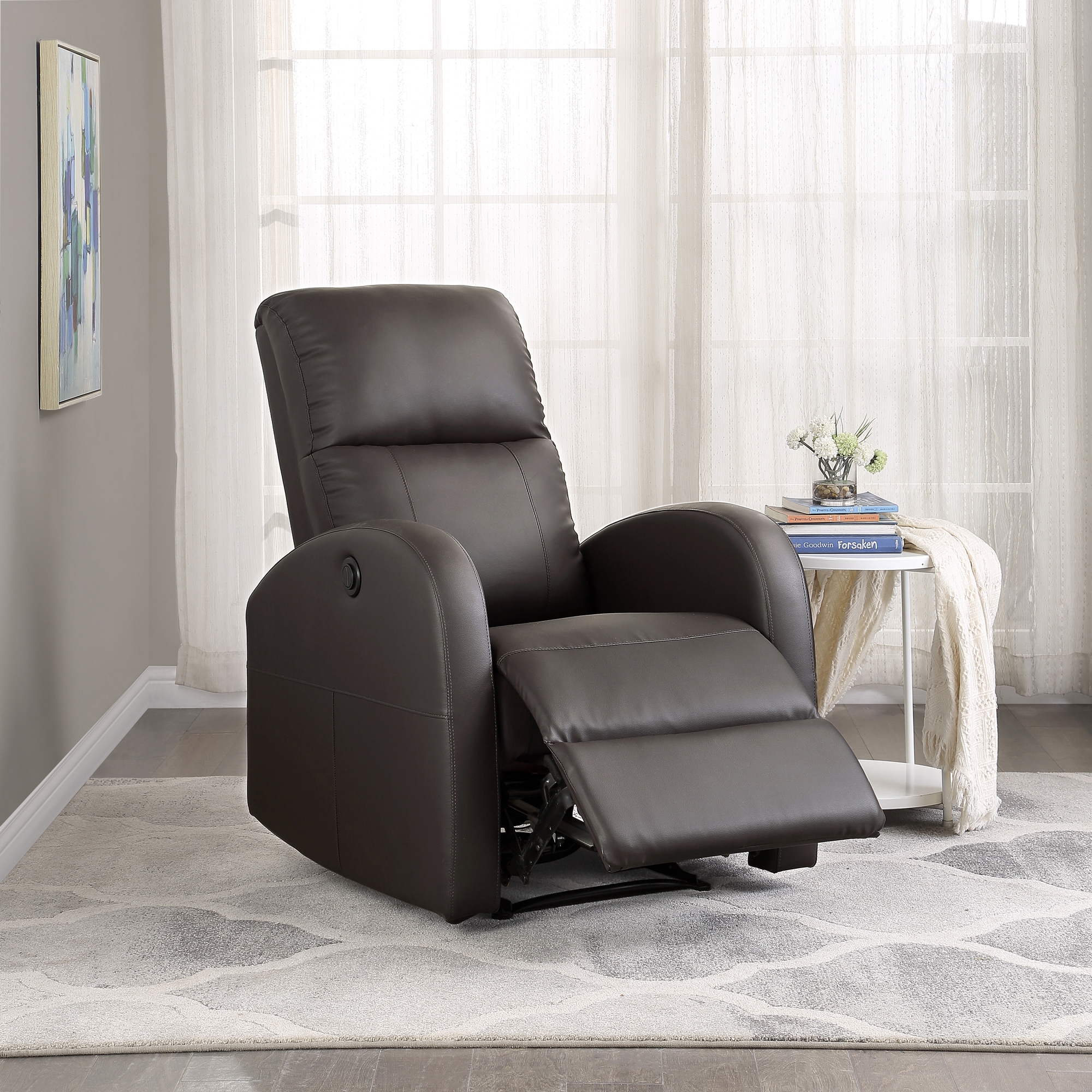 Wiley Leatherette Power Reclining Chair