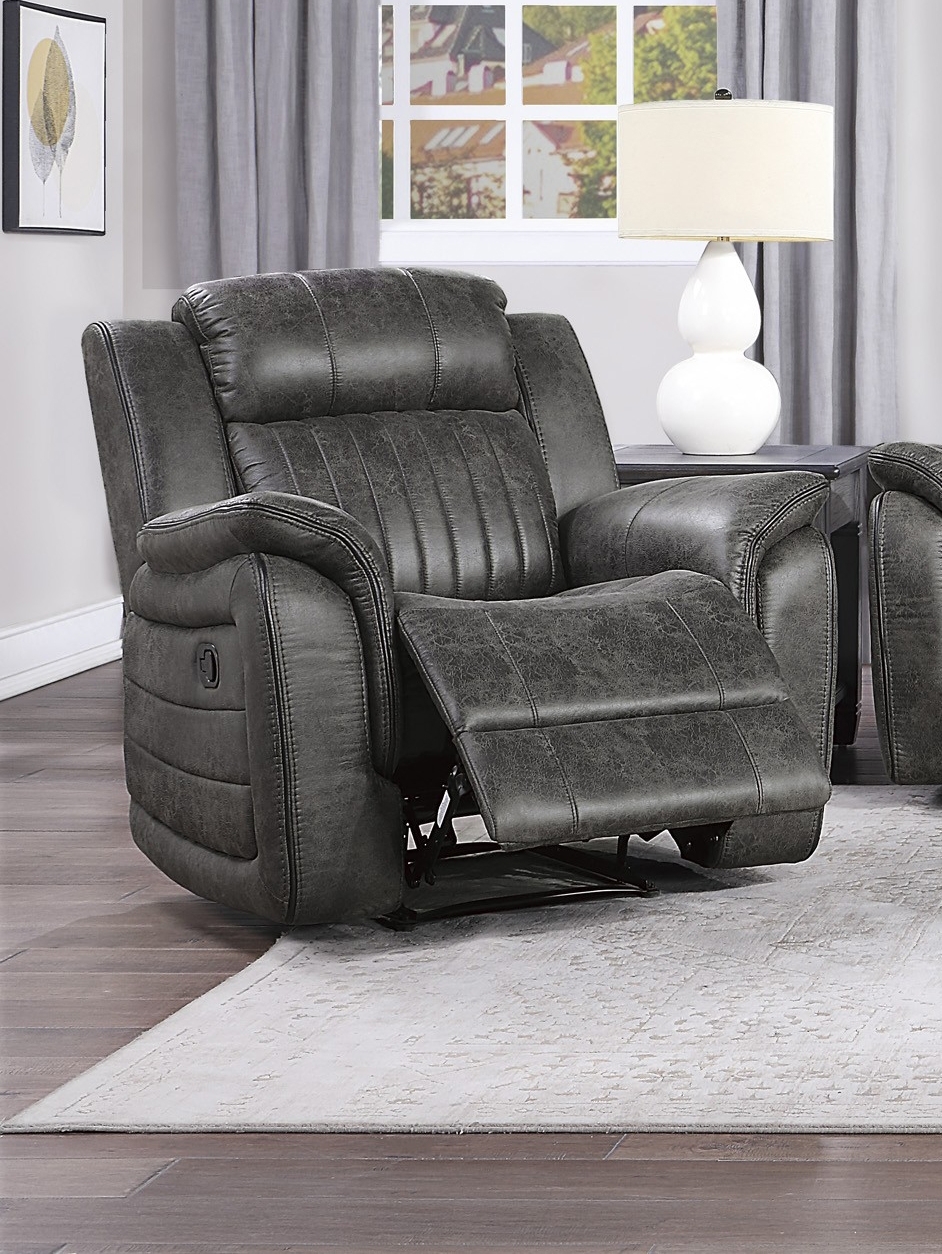 Centeroak Microfiber Reclining Living Room Set