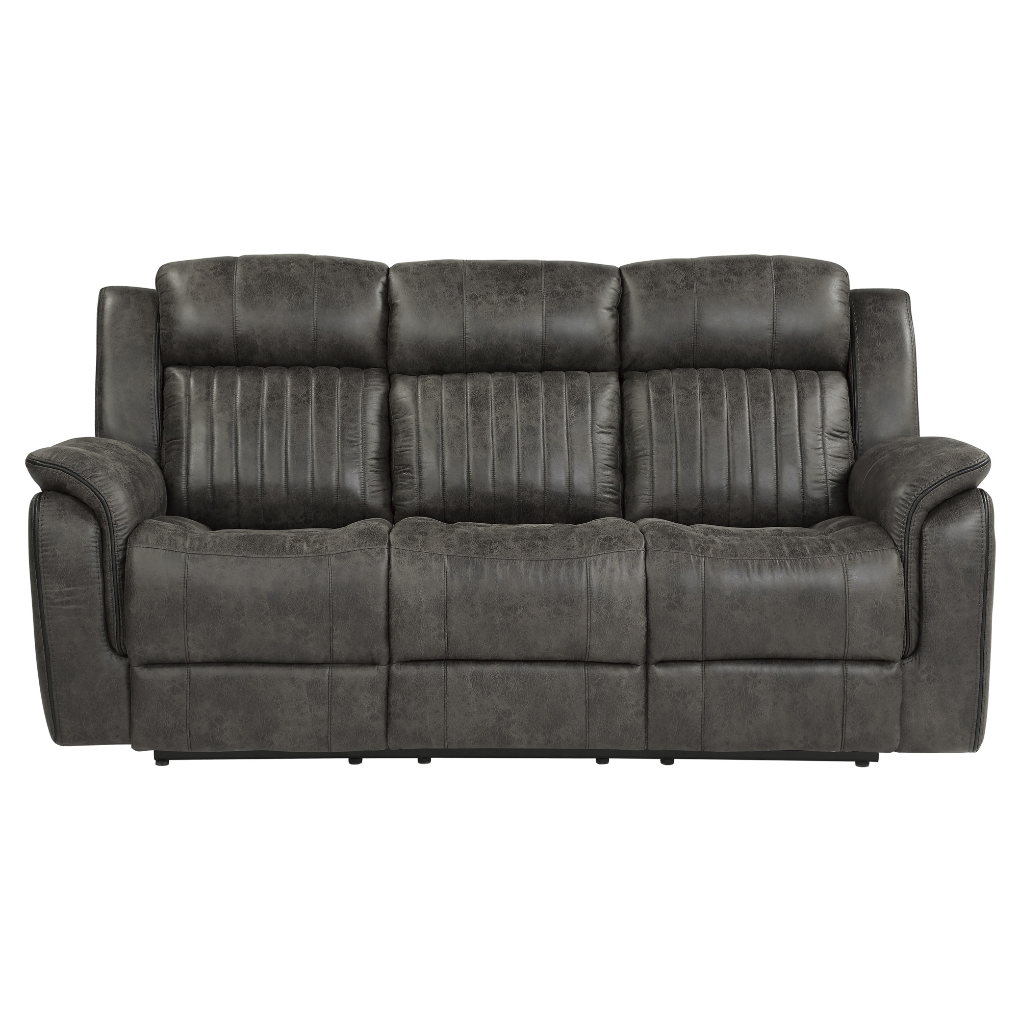 Homelegance - Centeroak Double Reclining Sofa in Gray 