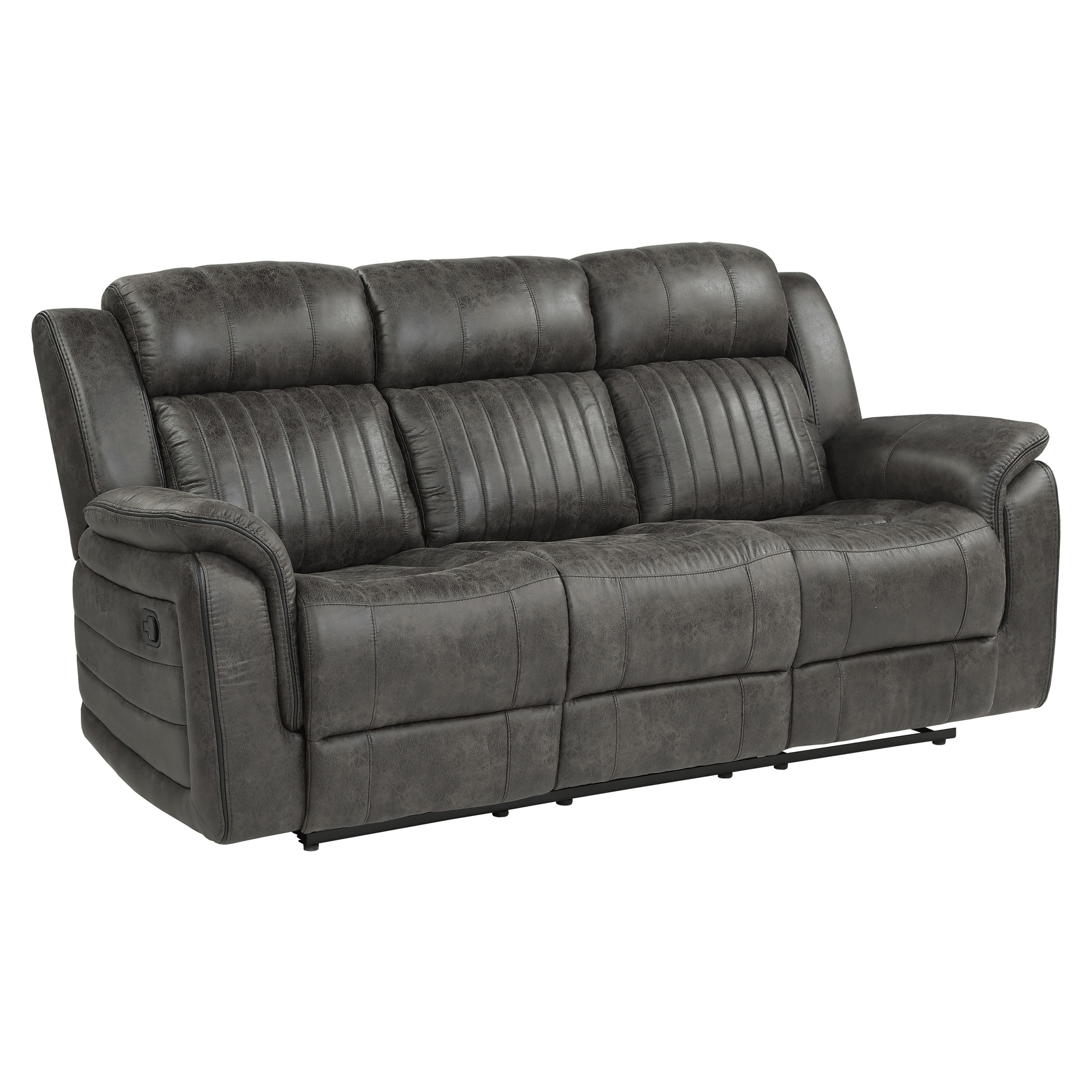 Centeroak Microfiber Reclining Living Room Set