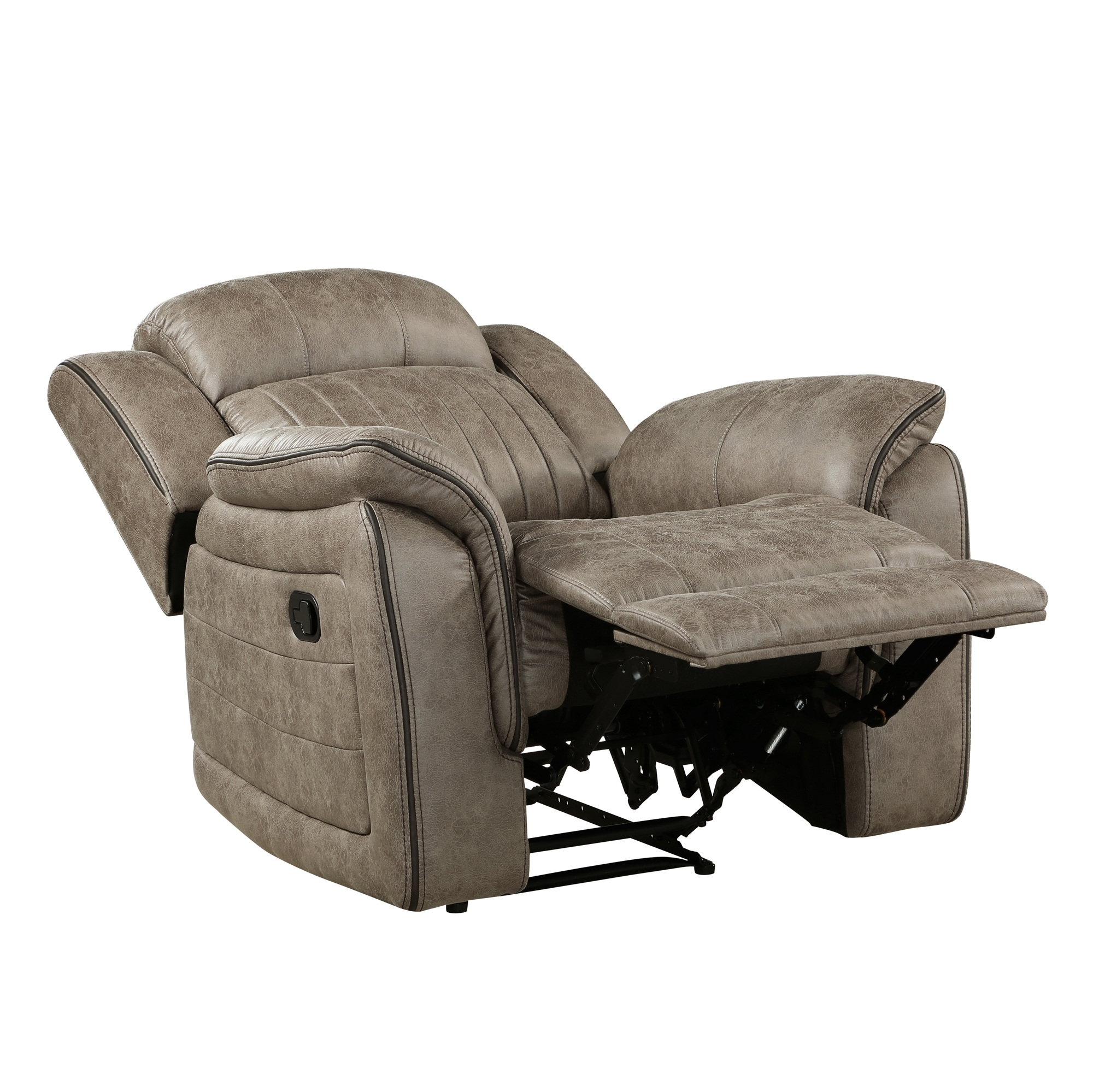 Centeroak Microfiber Reclining Living Room Set
