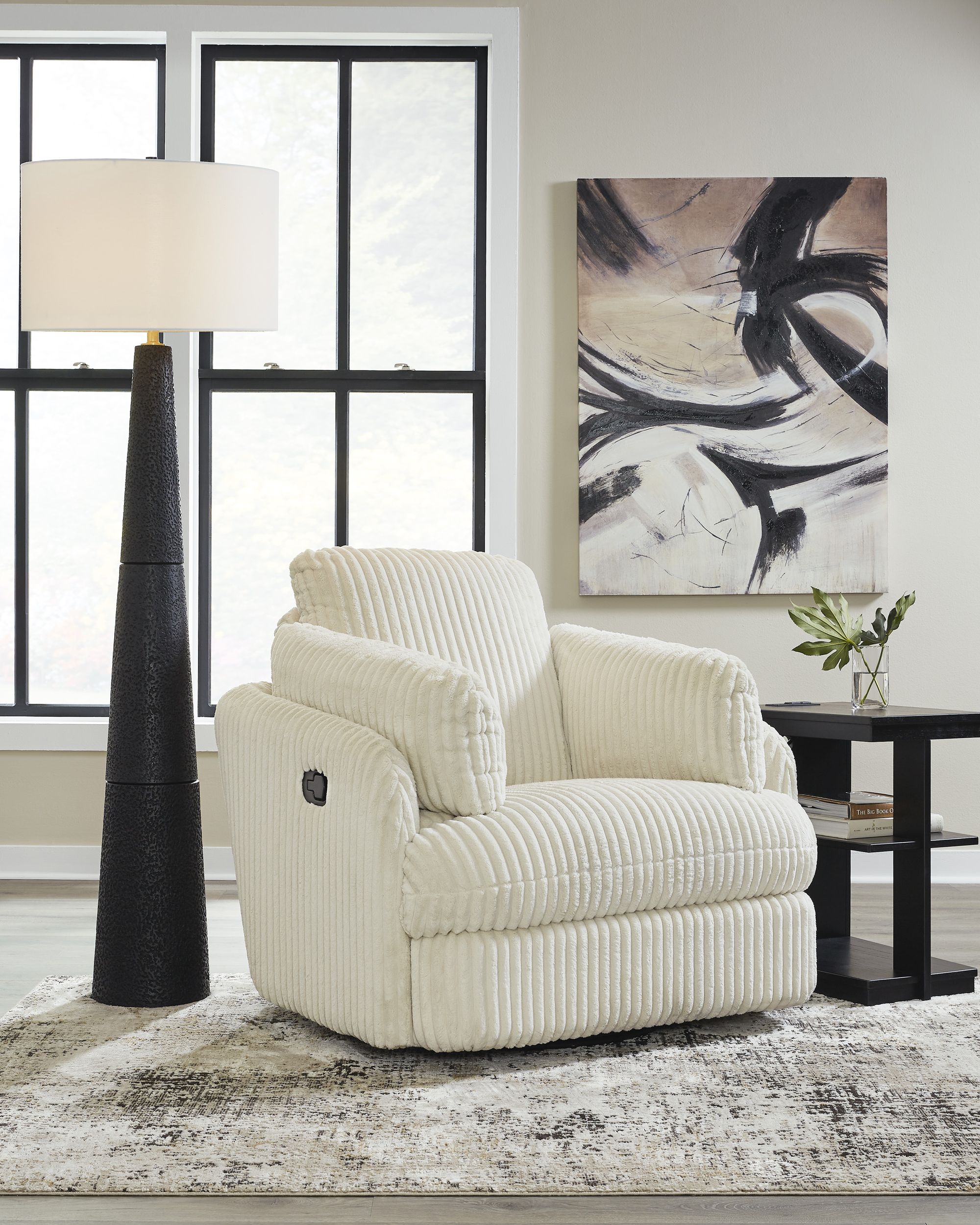 Tie-Breaker Polyester Swivel Glider Recliner
