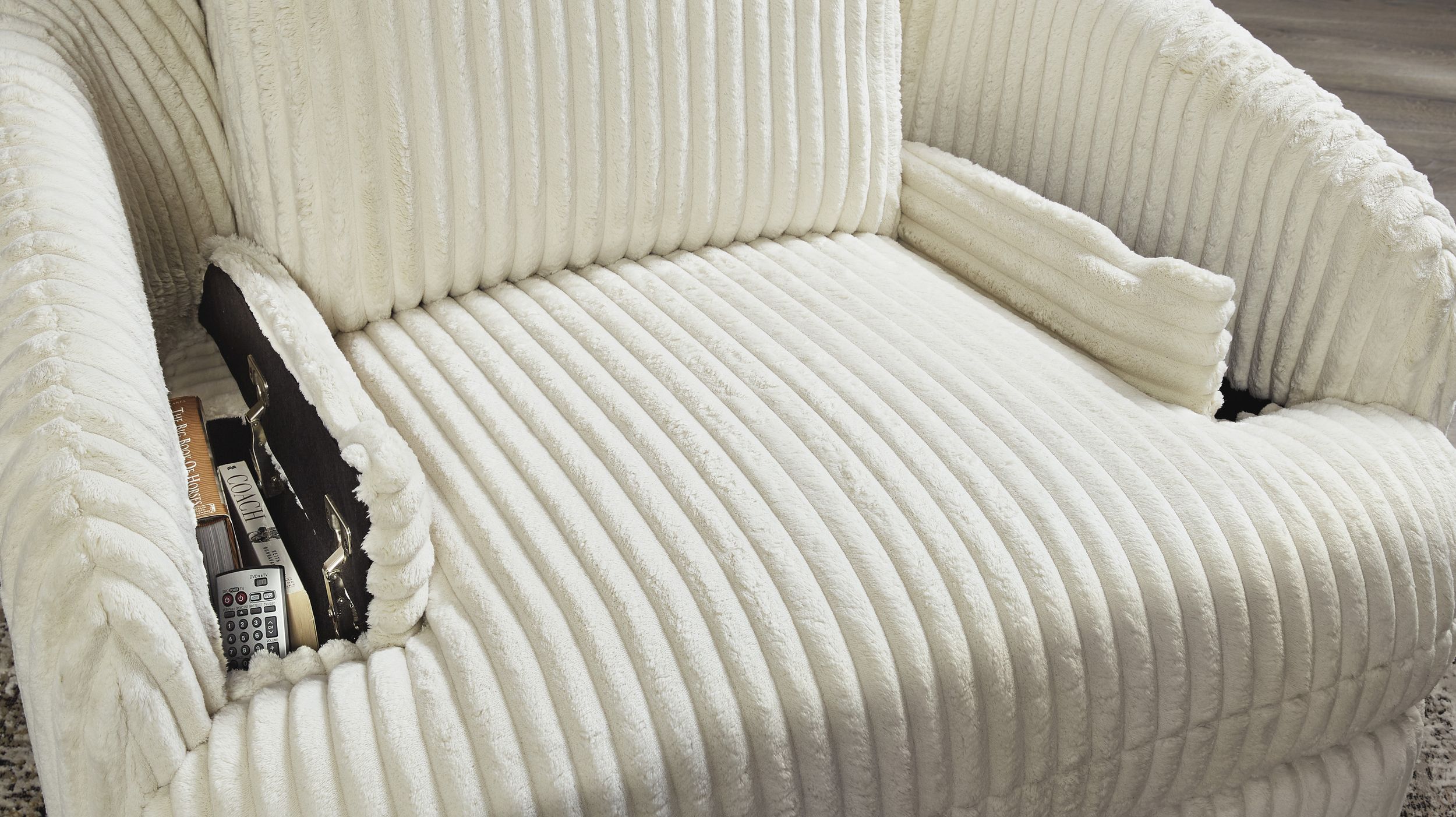 Tie-Breaker Polyester Swivel Glider Recliner