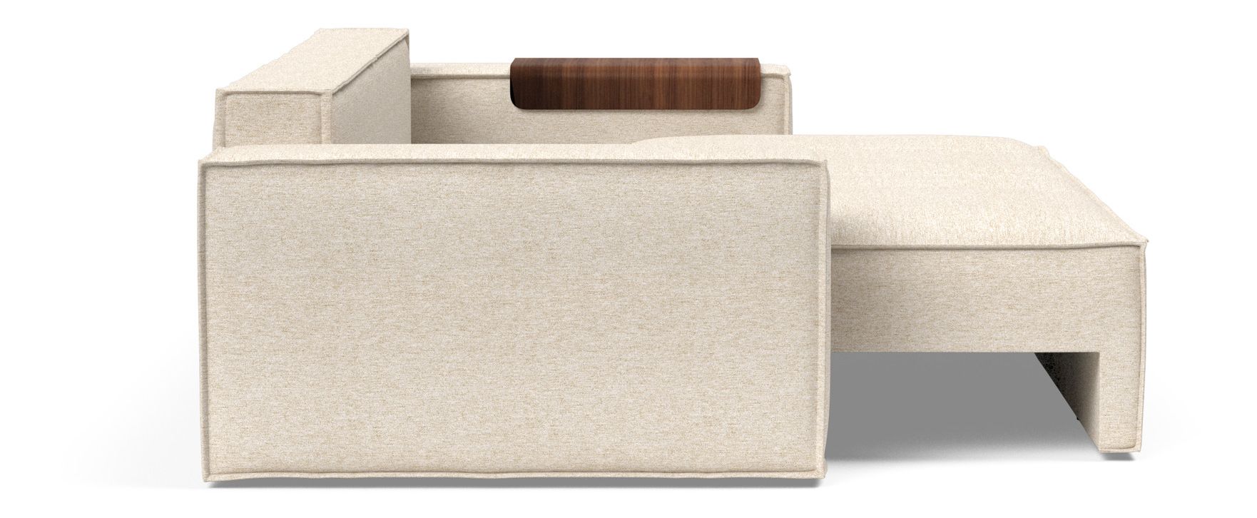 Newilla Storage Sofa Bed w/ Wide Arm Rests