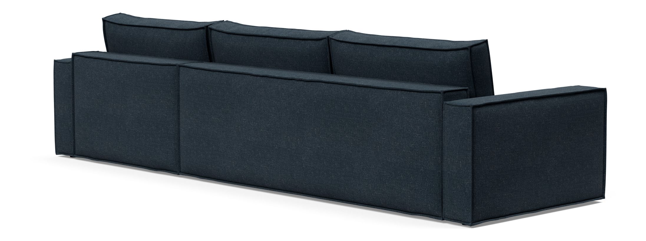 Newilla Polyester Fabric/Steel Reversible Storage Sleeper Sectional w/Standart Arm Rests