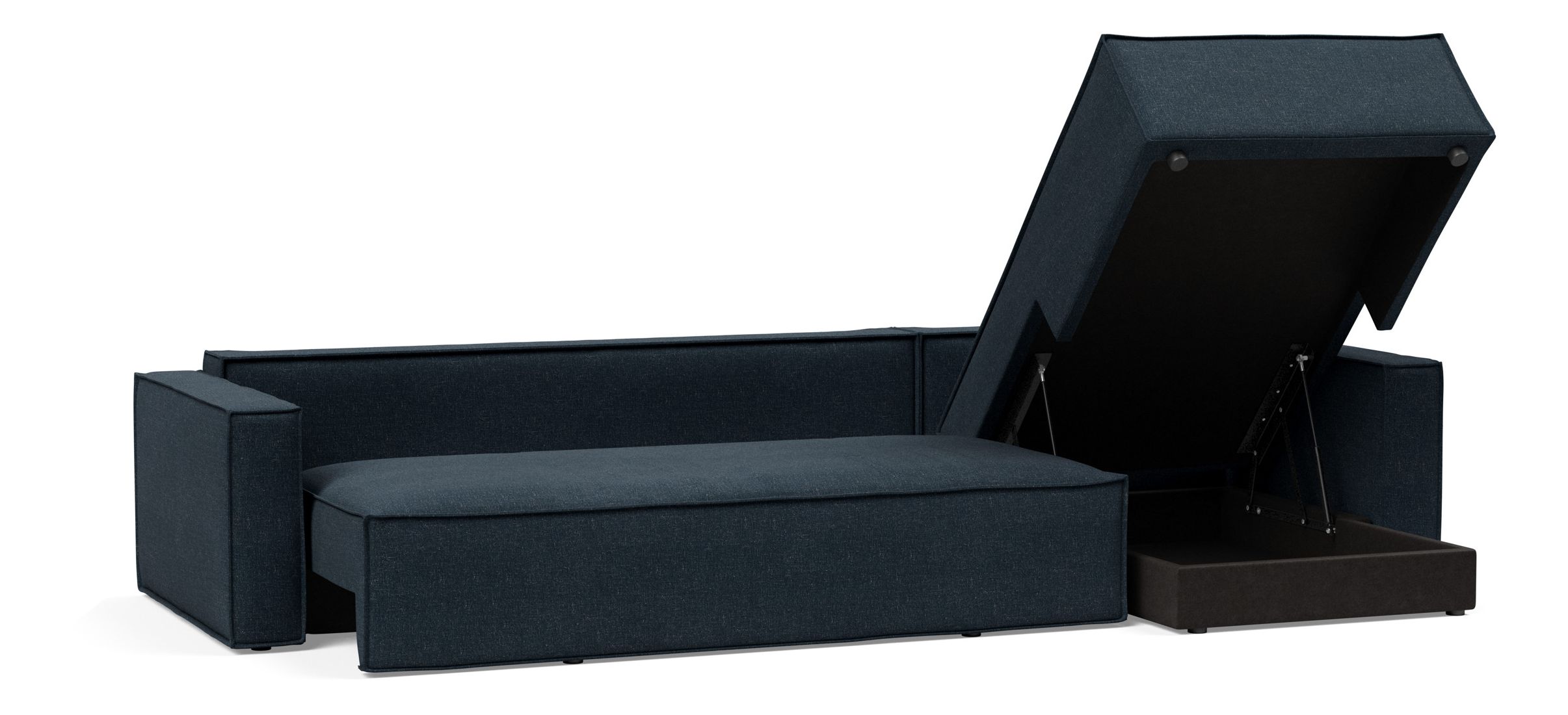 Velvet Compression Bed Sofa L Shape Living Room Sectional