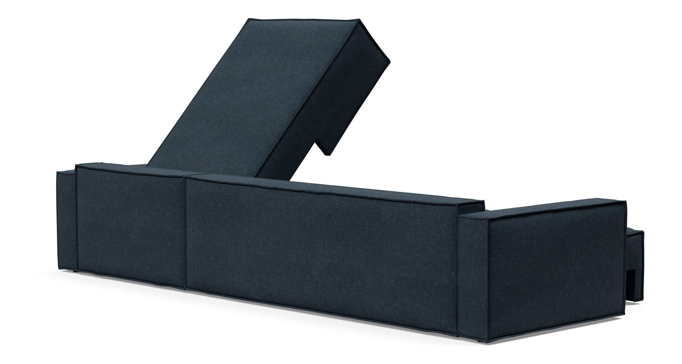Sofa Bed With Lounger with Standard Arms