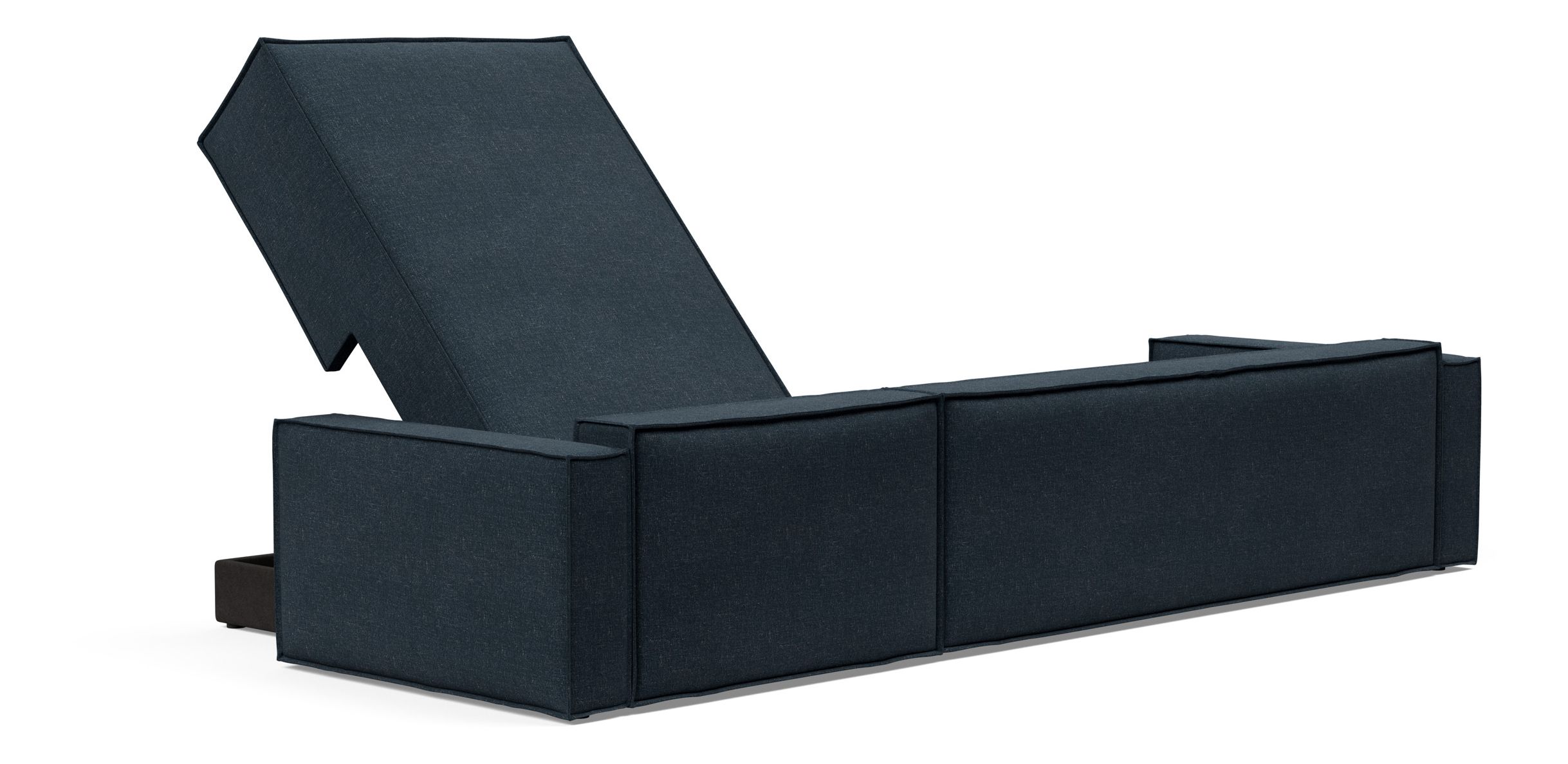 L-shaped corner sofa with sleeping function with storage