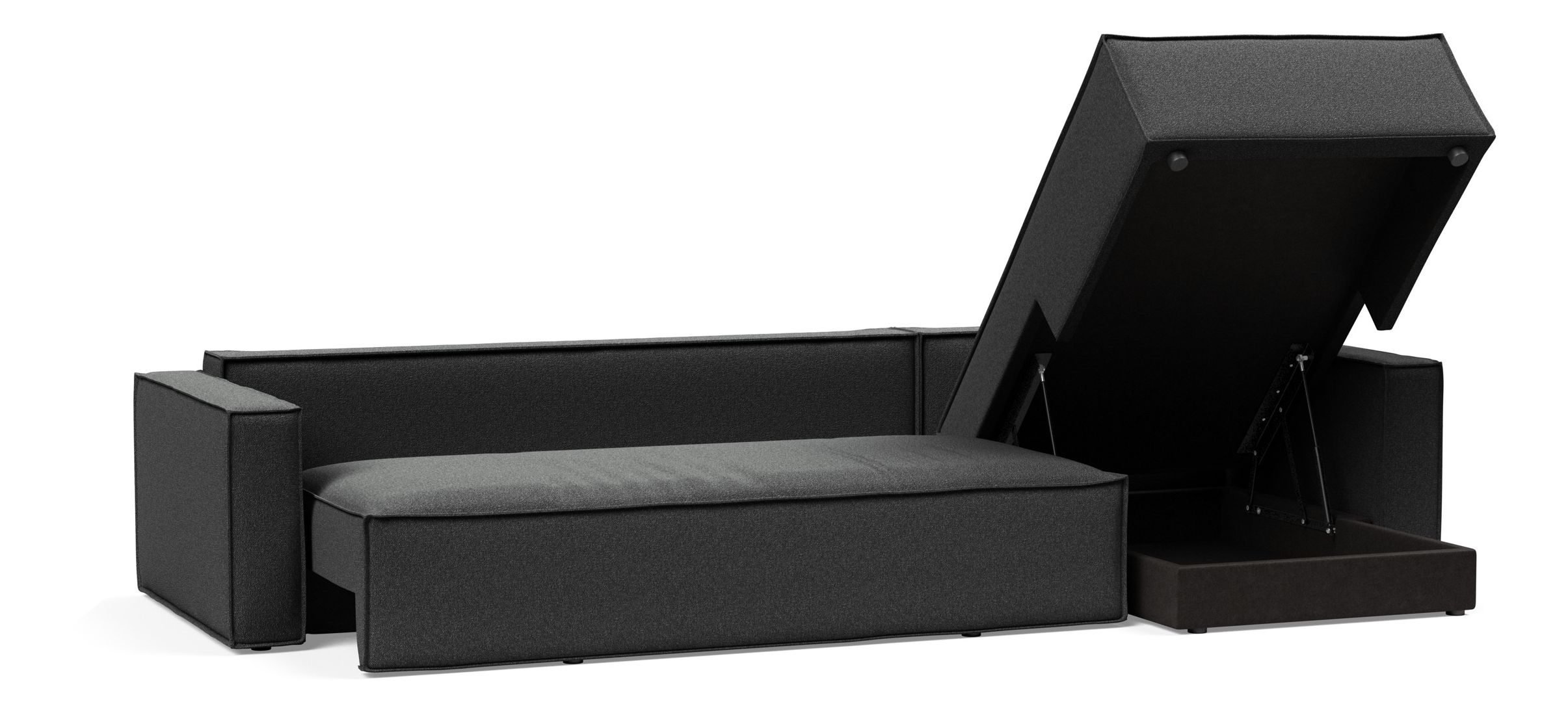 Newilla Reversible Storage Sleeper Sectional w/ Standart Arm Rests