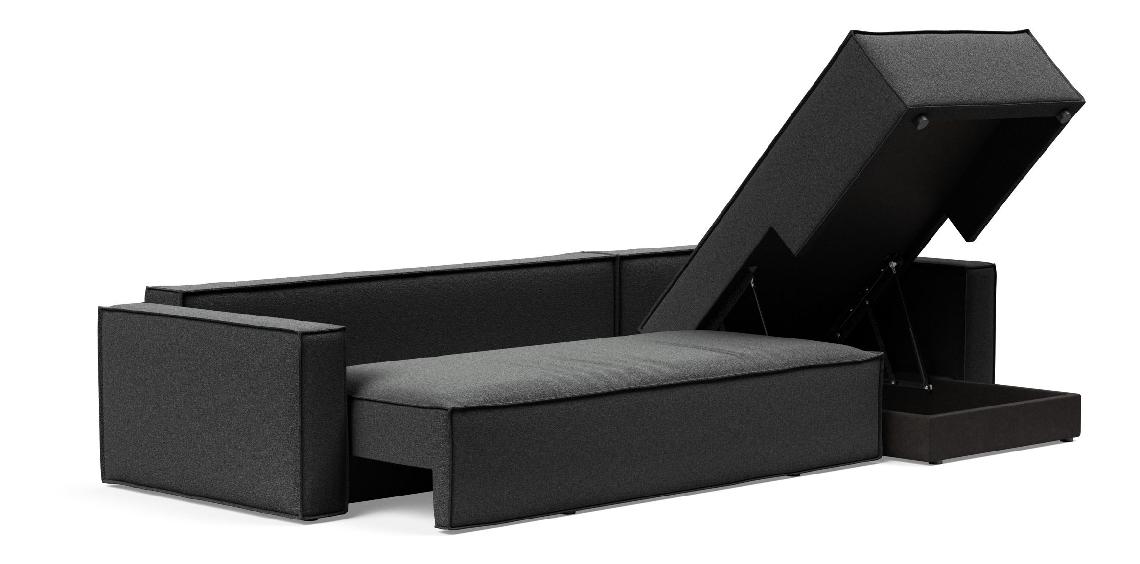 Newilla Reversible Storage Sleeper Sectional w/ Standart Arm Rests