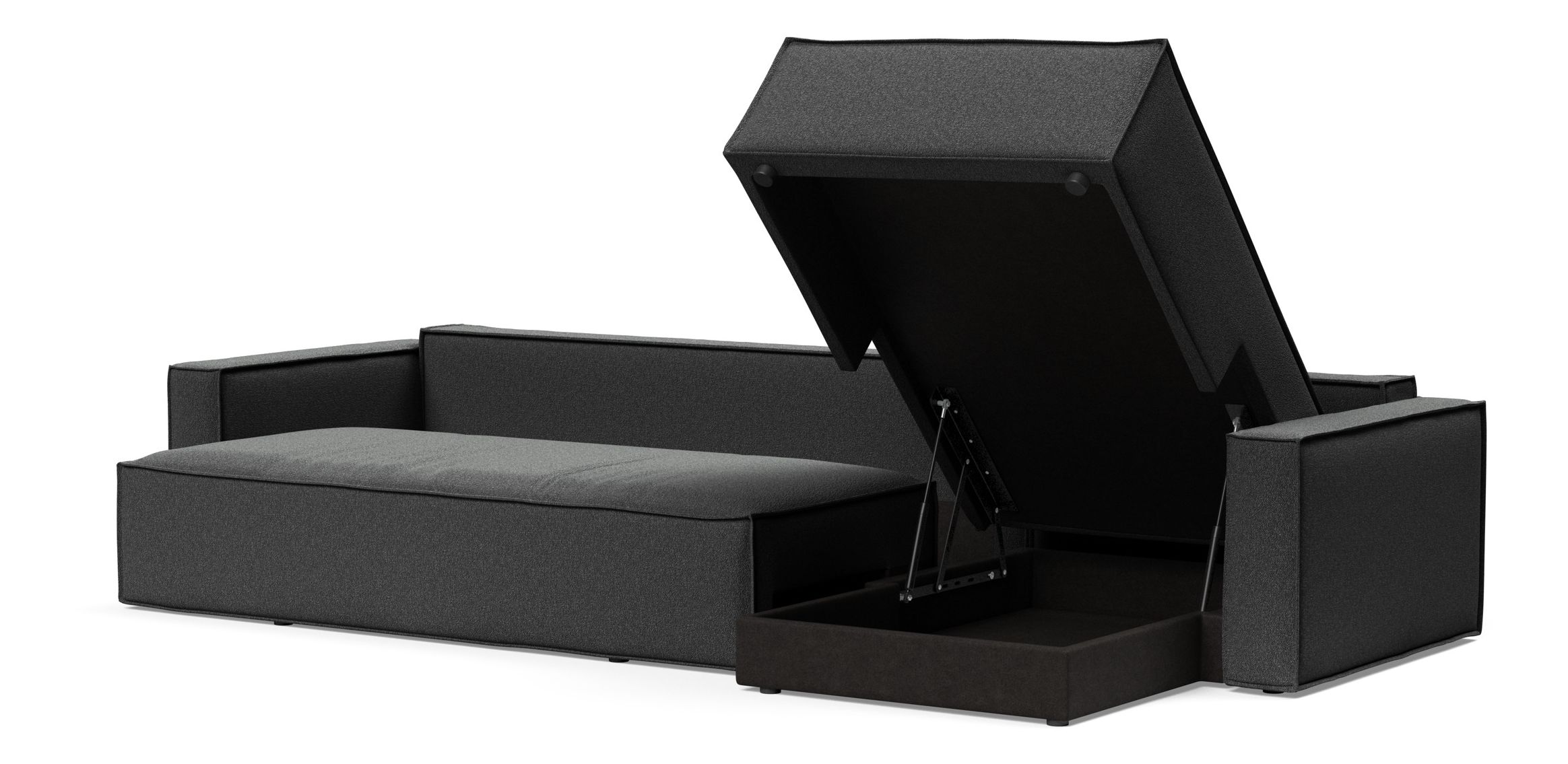 Newilla Reversible Storage Sleeper Sectional w/ Standart Arm Rests