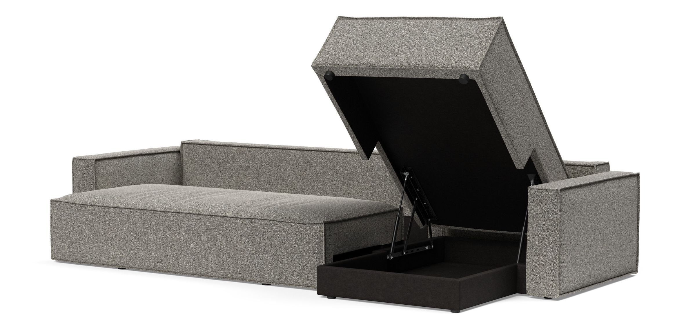 Newilla Reversible Storage Sleeper Sectional w/ Standart Arm Rests