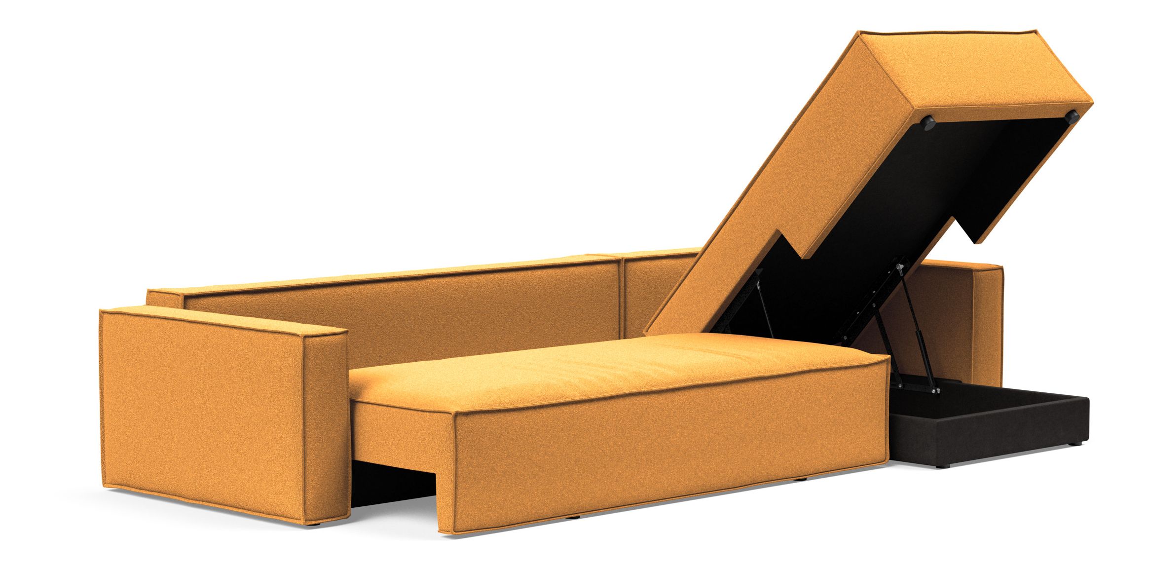 Newilla Reversible Storage Sleeper Sectional w/ Standart Arm Rests
