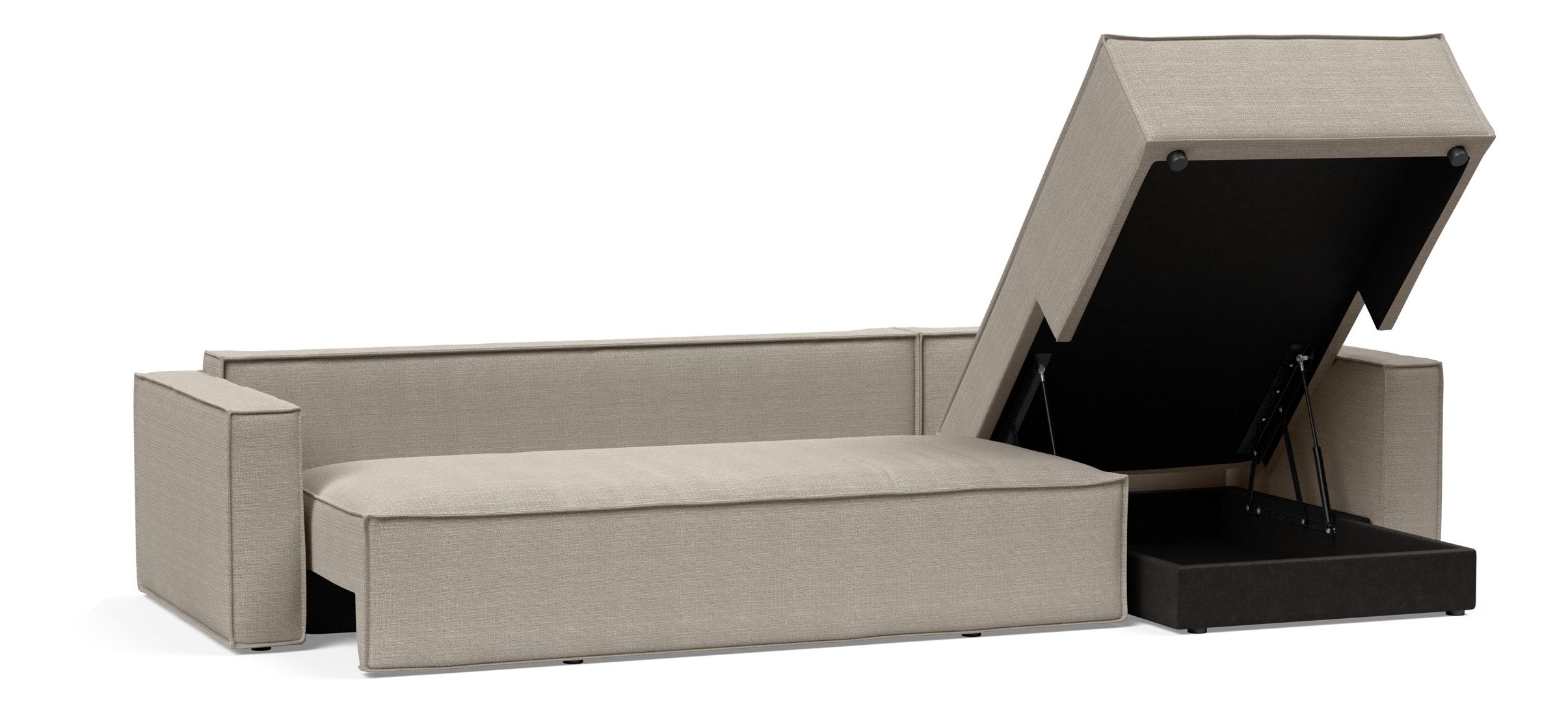 Newilla Sofa Bed with Lounger Reversable