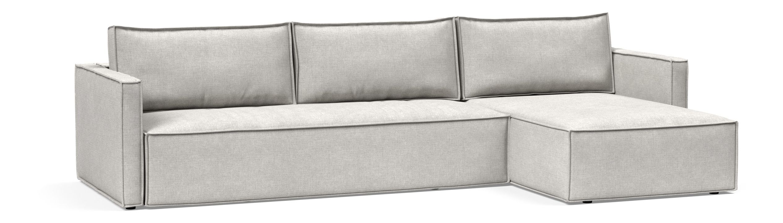 Newilla Reversible Storage Sleeper Sectional w/ Slim Arm Rests