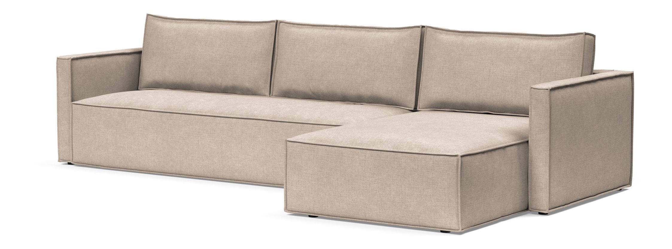 Newilla Reversible Storage Sleeper Sectional w/ Slim Arm Rests