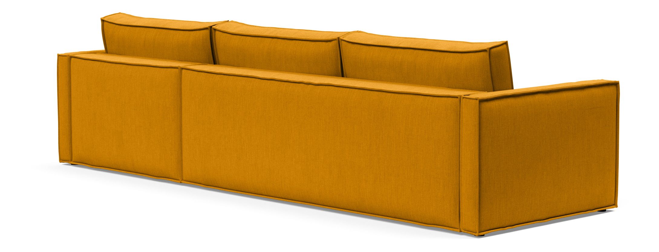 Newilla Polyester Fabric/Steel Reversible Storage Sleeper Sectional w/Slim Arm Rests
