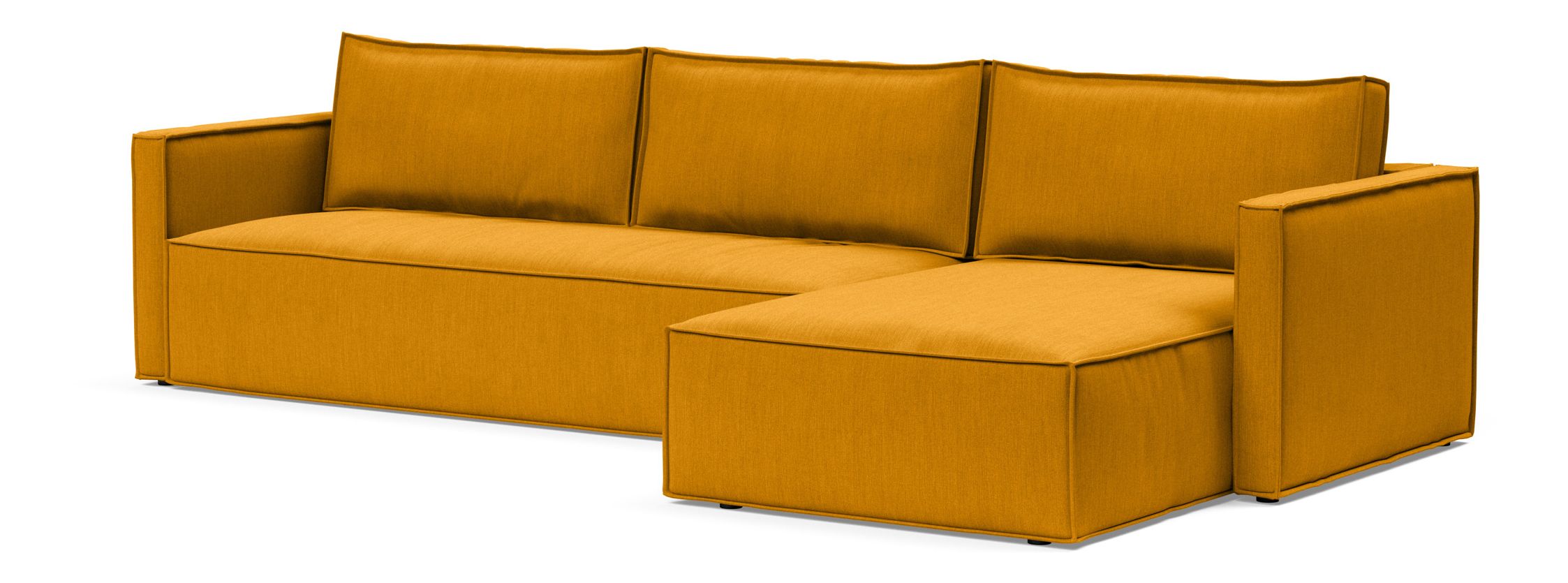 Newilla Reversible Storage Sleeper Sectional w/ Slim Arm Rests