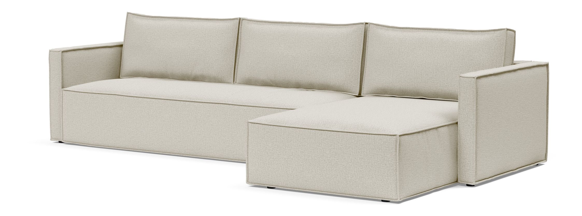 Newilla Reversible Storage Sleeper Sectional w/ Slim Arm Rests