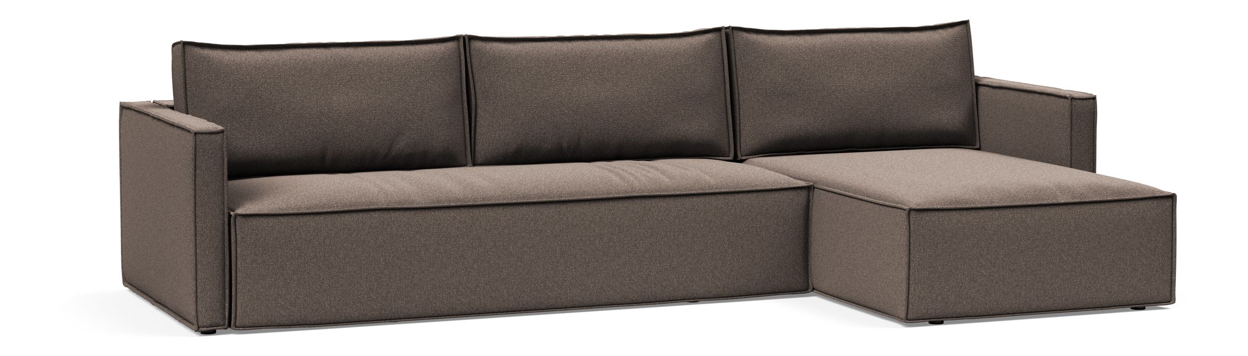 Newilla Reversible Storage Sleeper Sectional w/ Slim Arm Rests