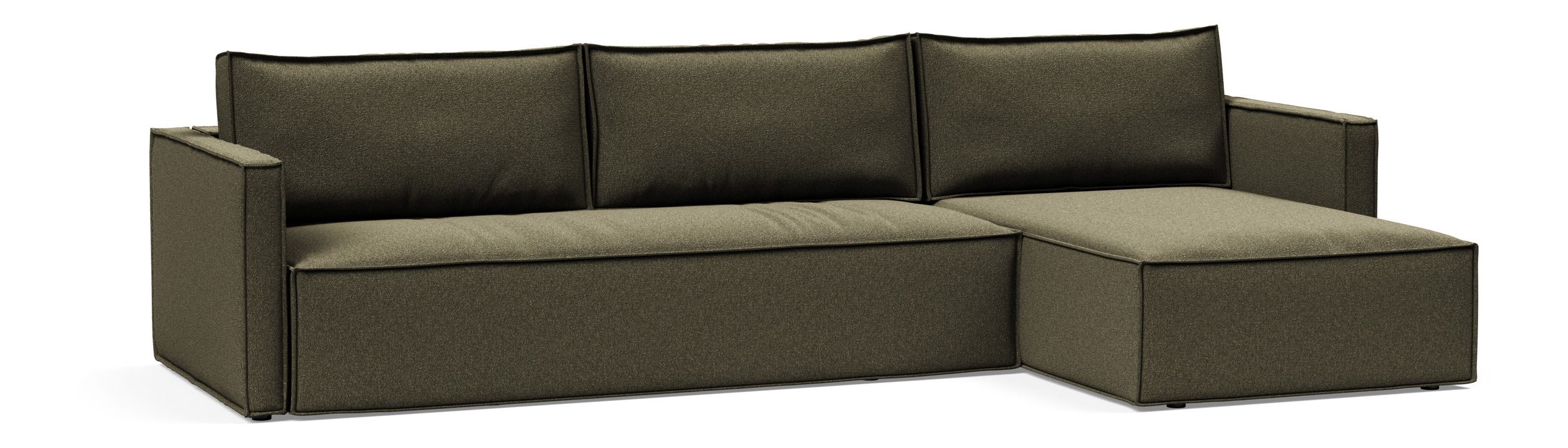 Newilla Reversible Storage Sleeper Sectional w/ Slim Arm Rests