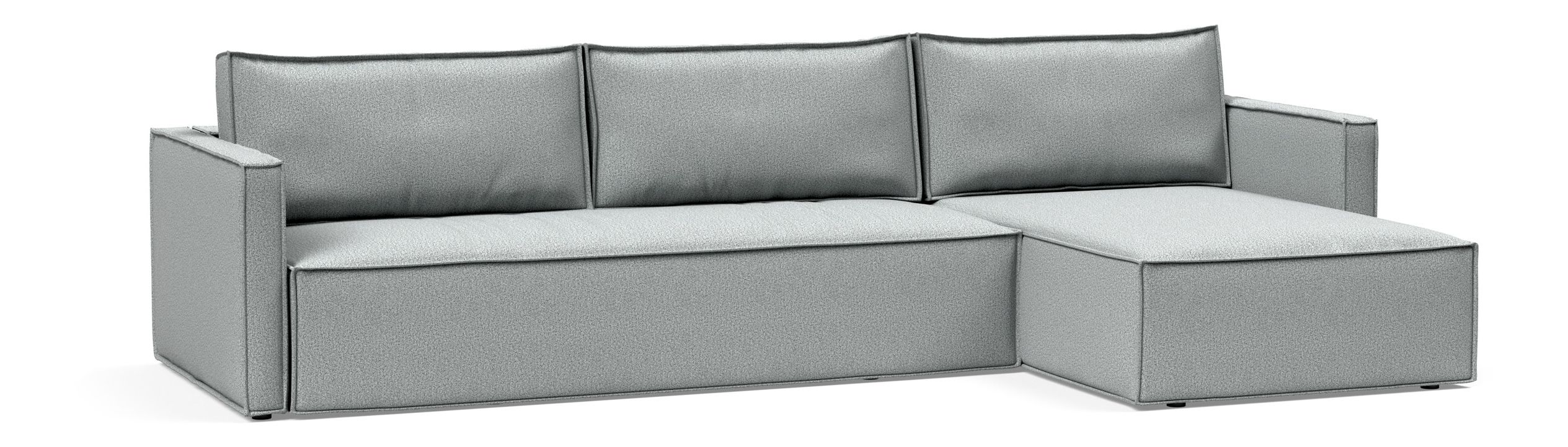 Newilla Reversible Storage Sleeper Sectional w/ Slim Arm Rests