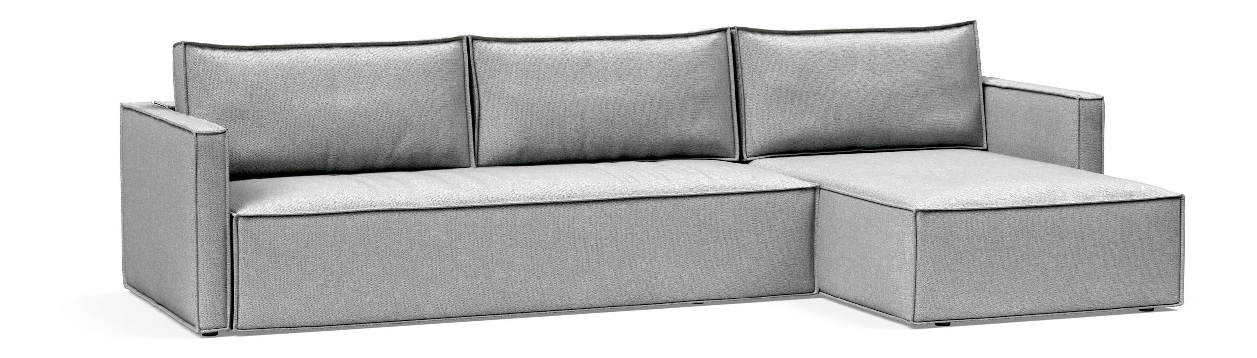 Newilla Reversible Storage Sleeper Sectional w/ Slim Arm Rests