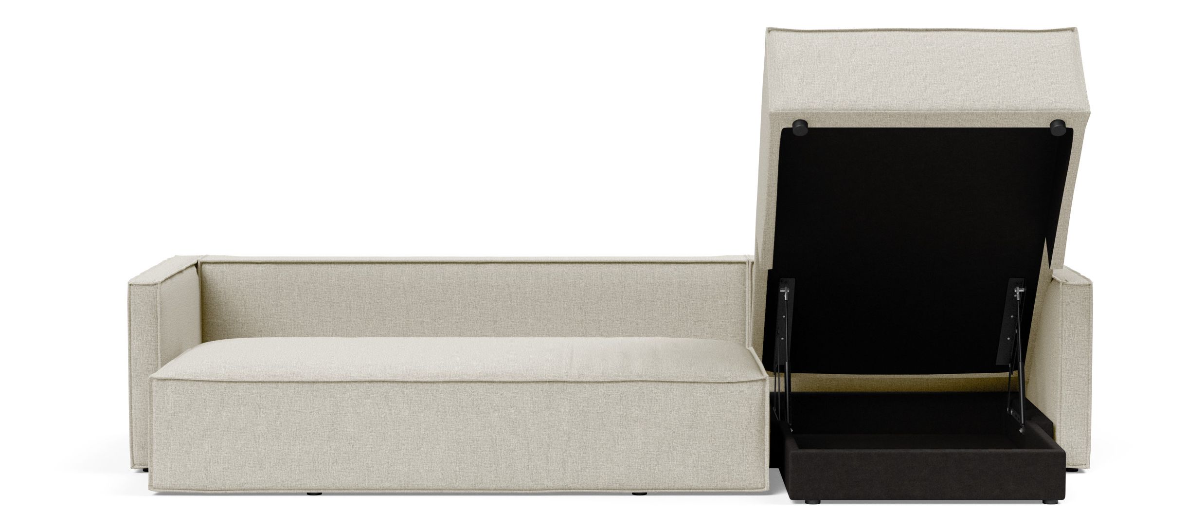 Newilla Reversible Storage Sleeper Sectional w/ Slim Arm Rests