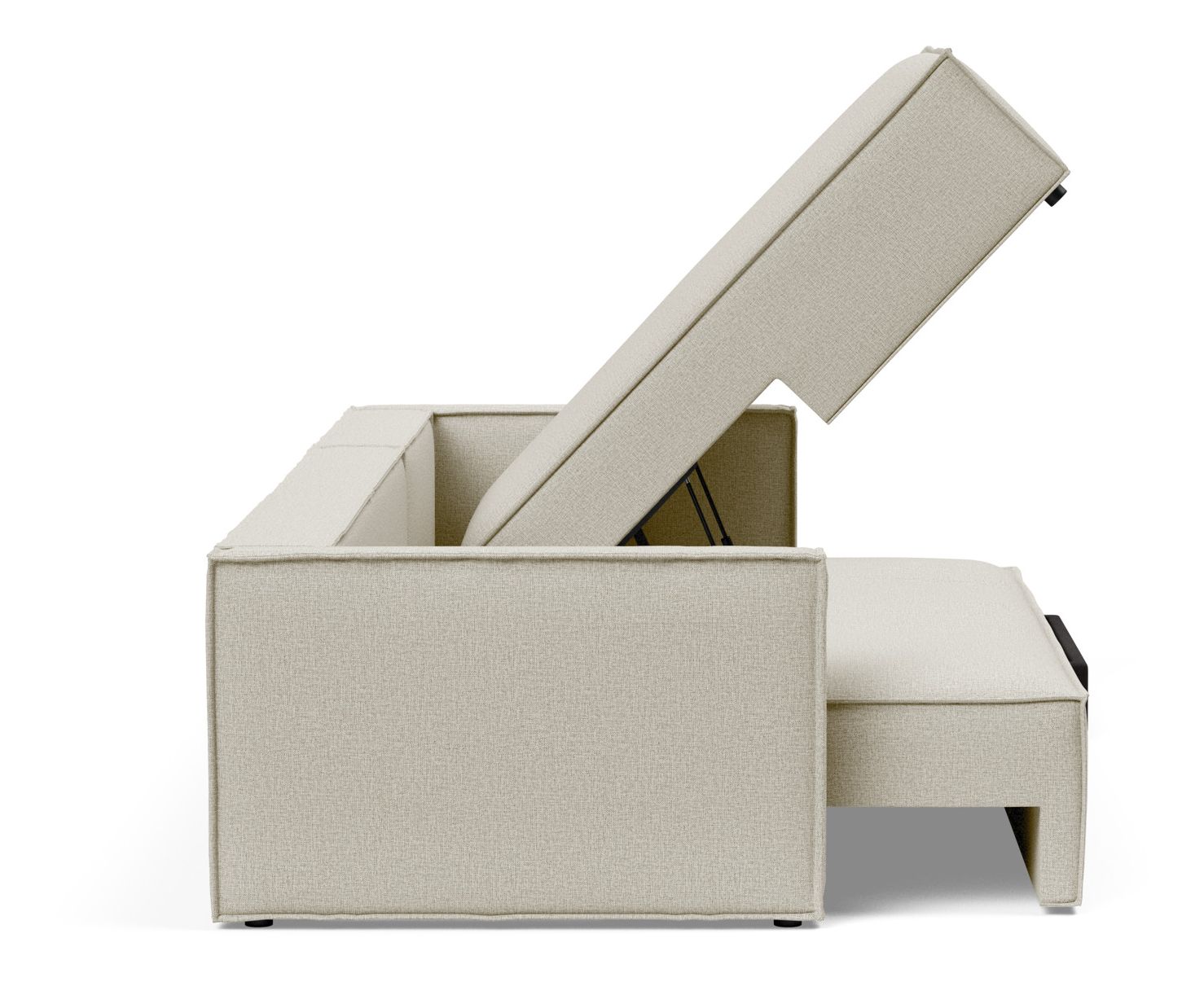 Newilla Reversible Storage Sleeper Sectional w/ Slim Arm Rests