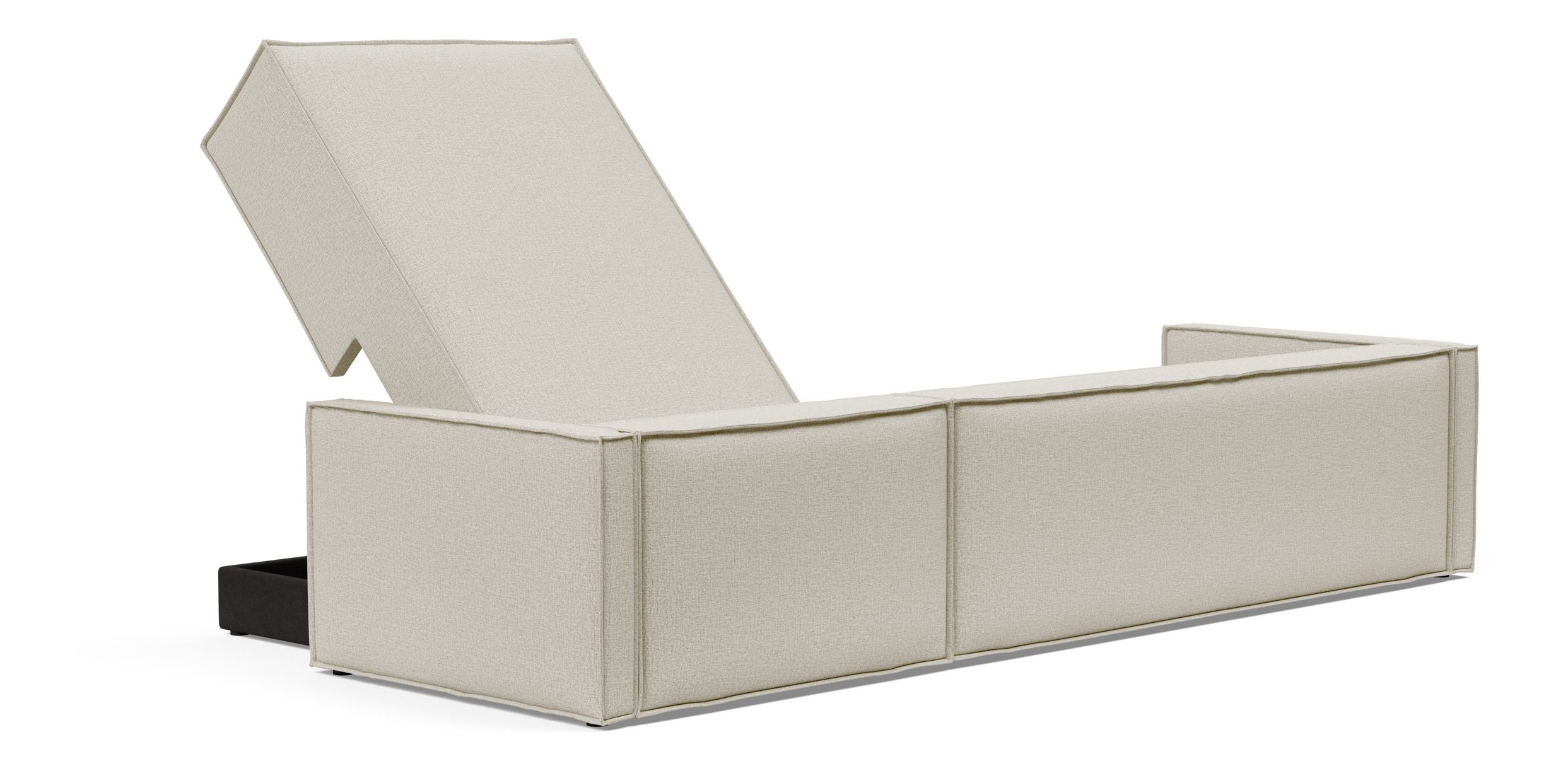 Newilla Reversible Storage Sleeper Sectional w/ Slim Arm Rests