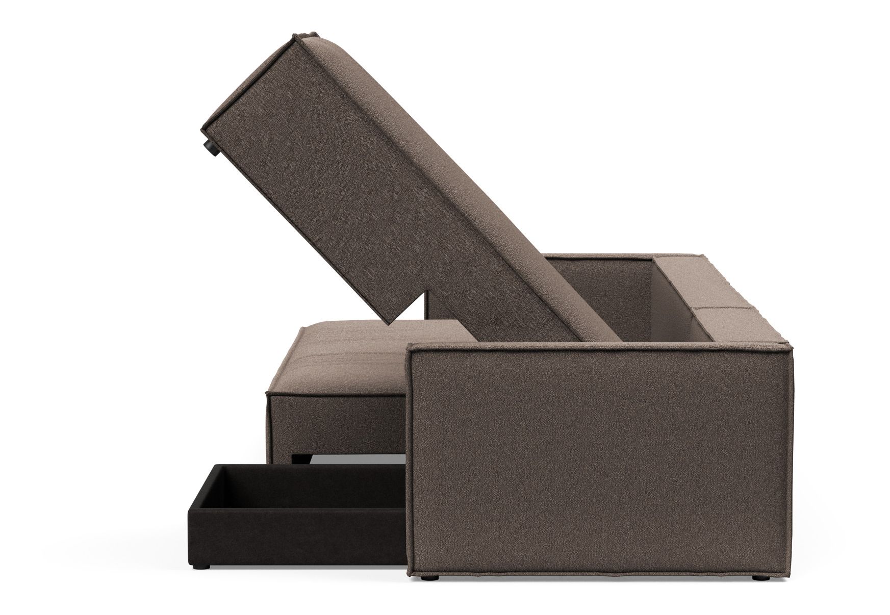 Newilla Reversible Storage Sleeper Sectional w/ Slim Arm Rests