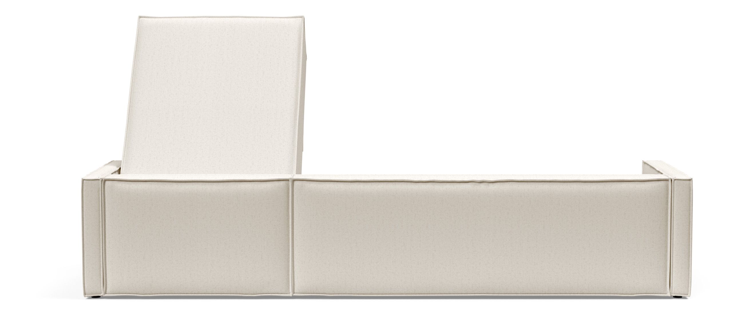 Newilla Polyester Fabric/Steel Reversible Storage Sleeper Sectional w/Slim Arm Rests
