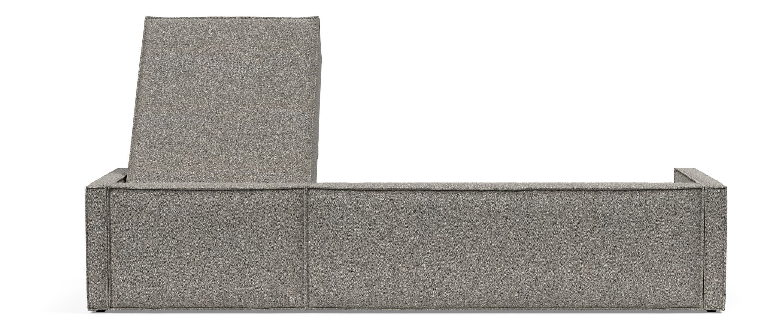 Newilla Polyester Fabric/Steel Reversible Storage Sleeper Sectional w/Slim Arm Rests
