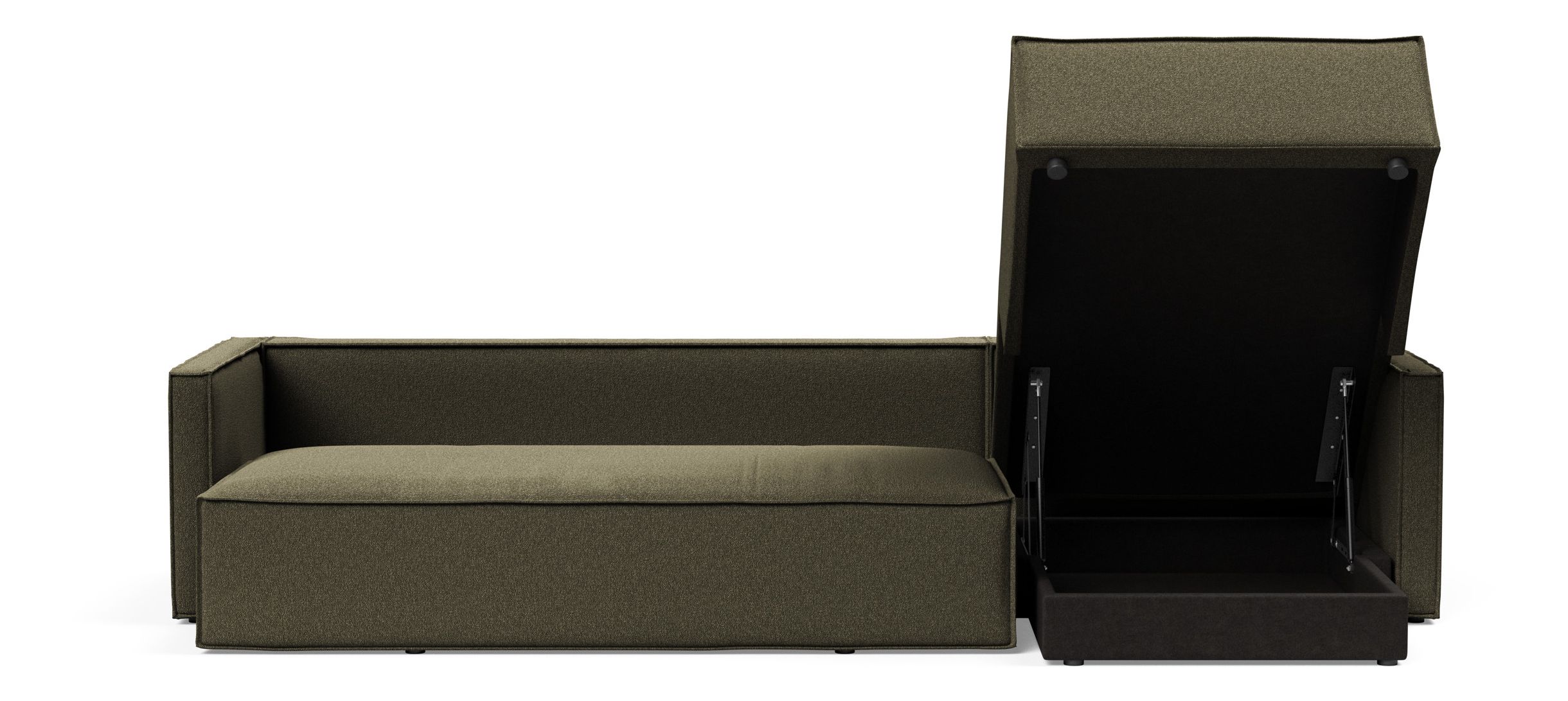 Newilla Reversible Storage Sleeper Sectional w/ Slim Arm Rests