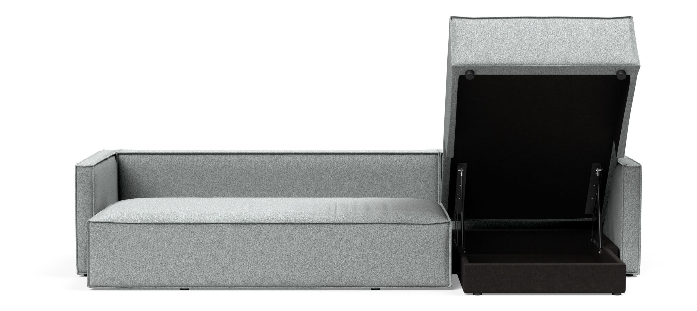 Newilla Reversible Storage Sleeper Sectional w/ Slim Arm Rests