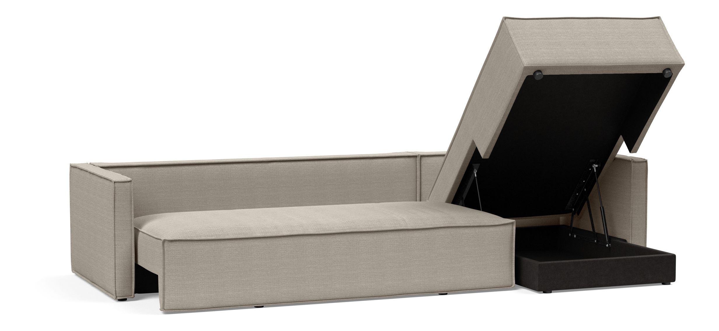 Newilla Sofa Bed with Lounger Reversable