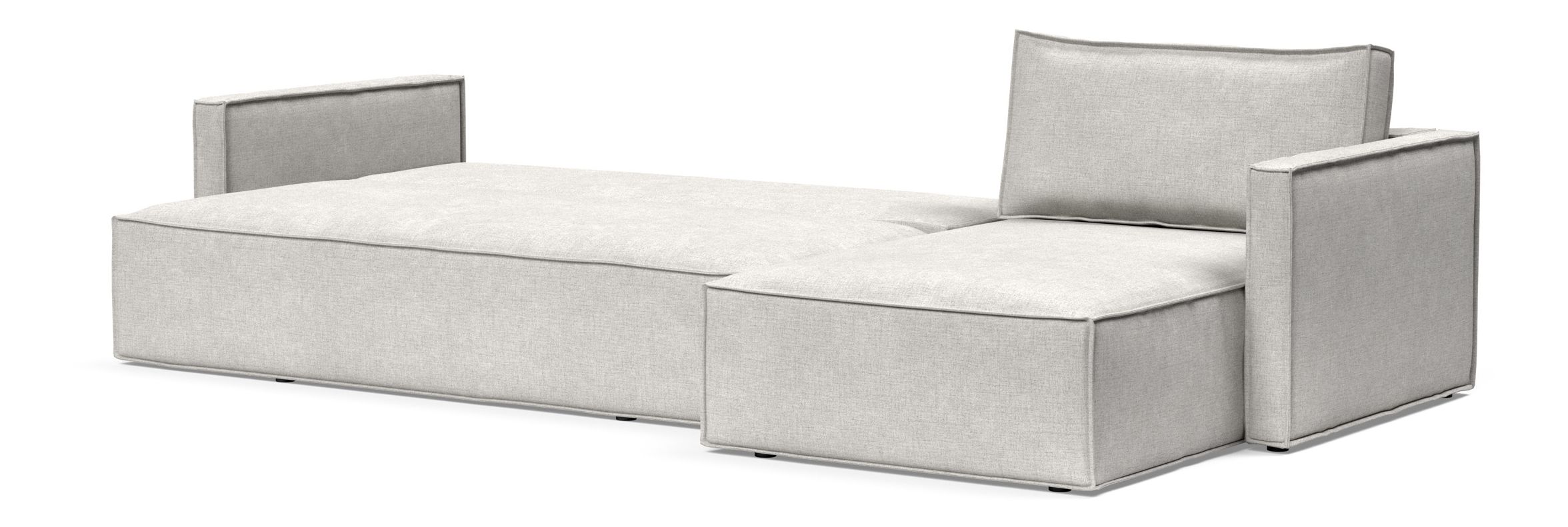 Newilla Reversible Storage Sleeper Sectional w/ Slim Arm Rests